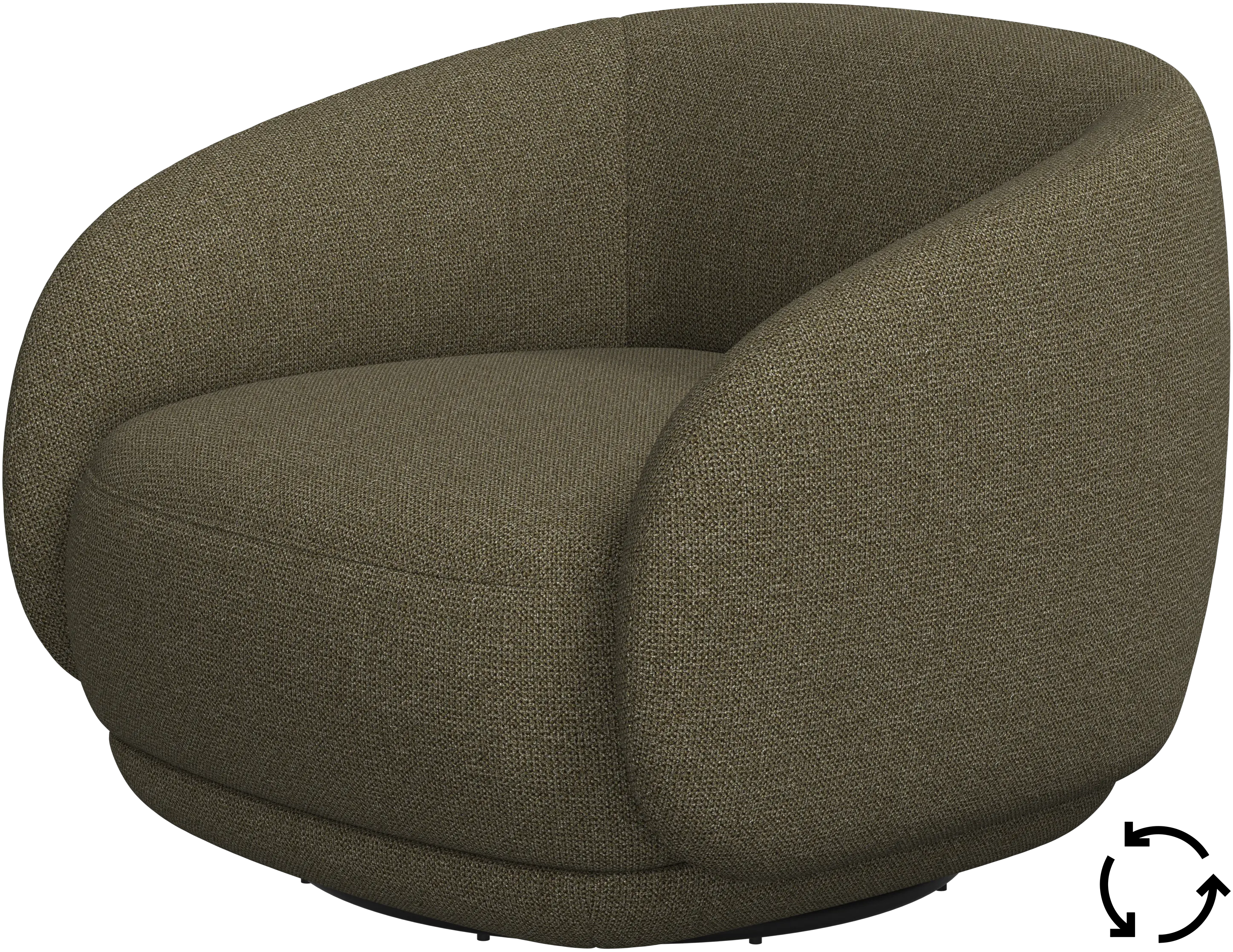 Bolzano chair with swivel base