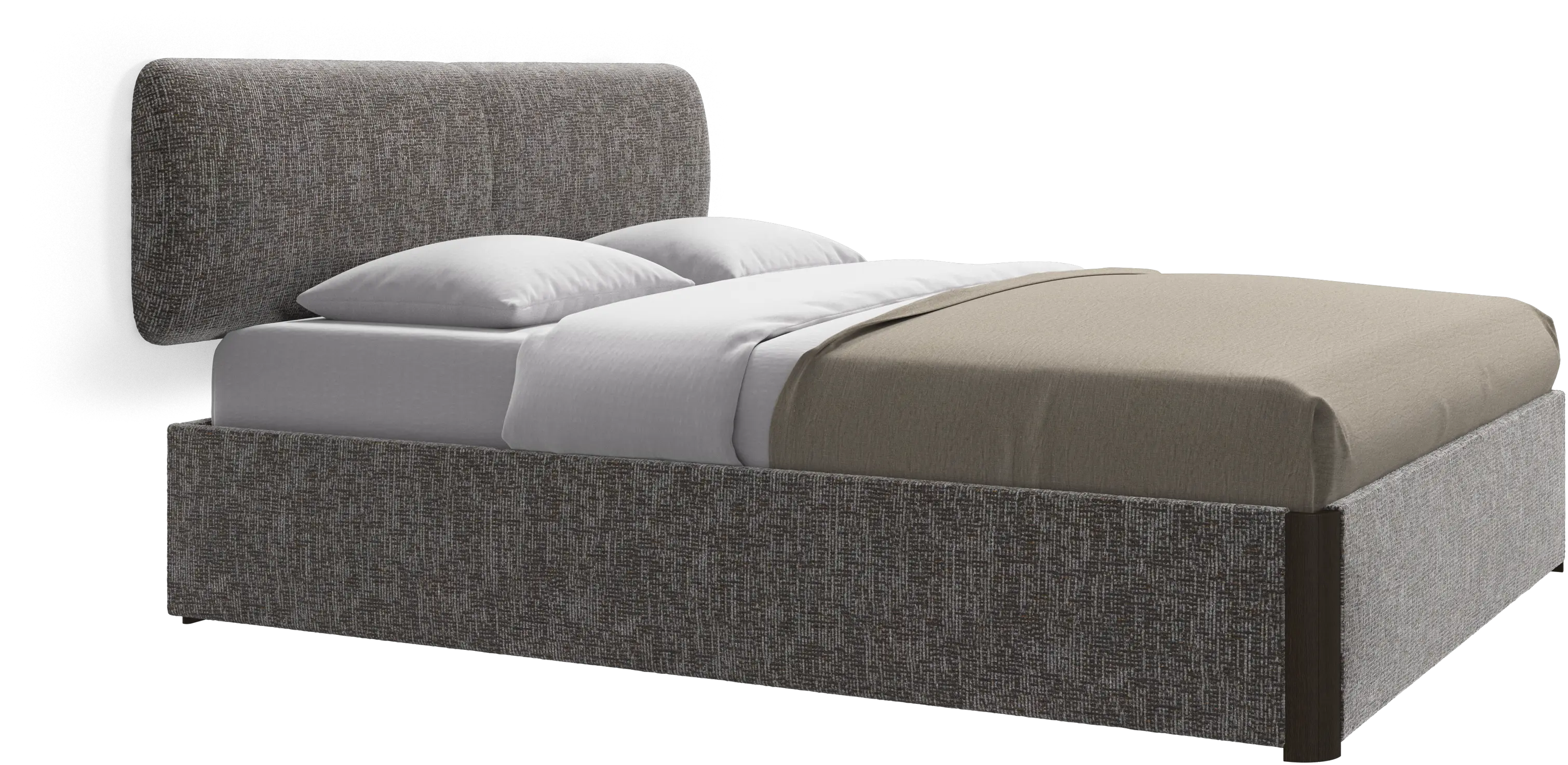 Element bed, wall-mounted headboard, with slats, excl. mattress