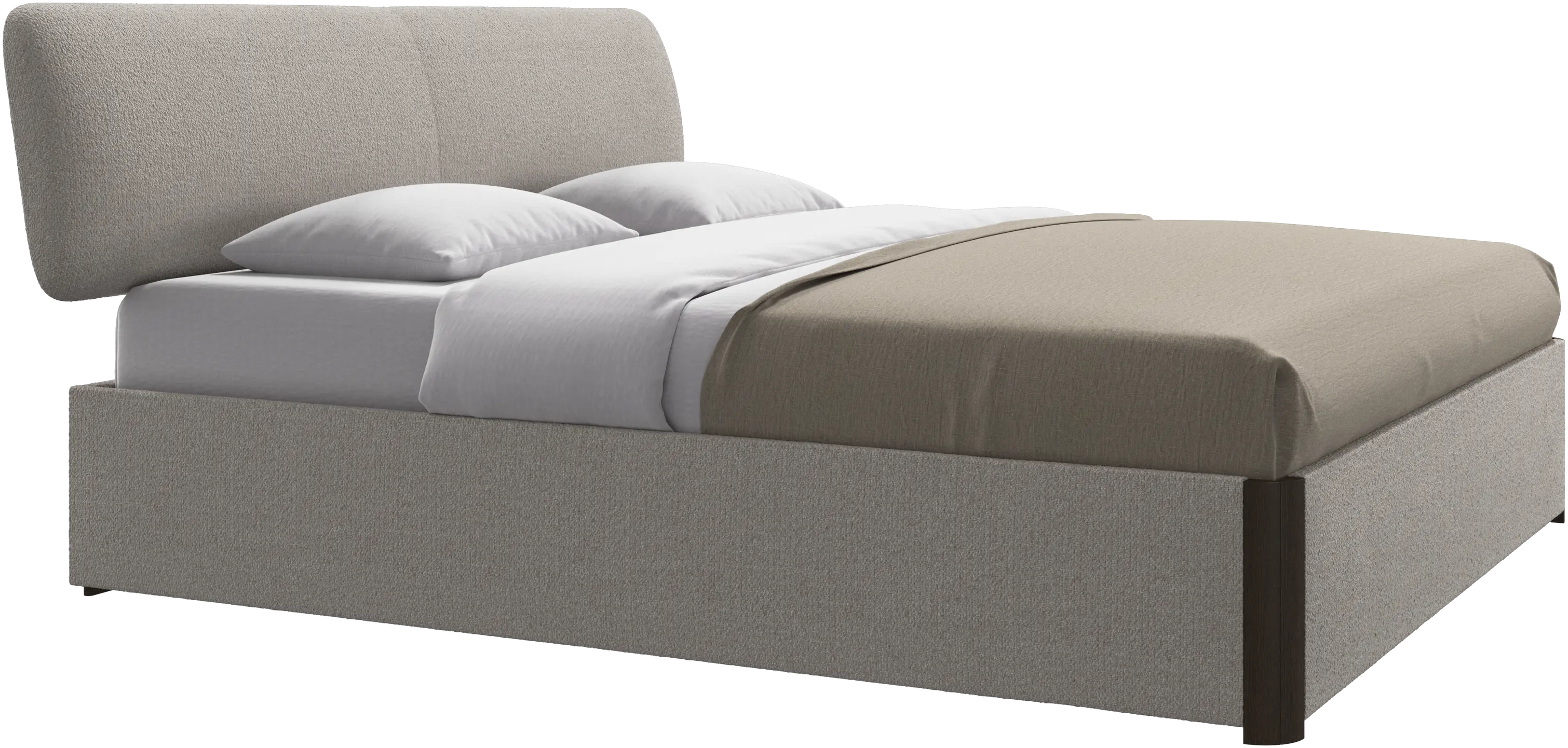 Element cama, cabecero montado en la cama, con láminas, excl. colchón