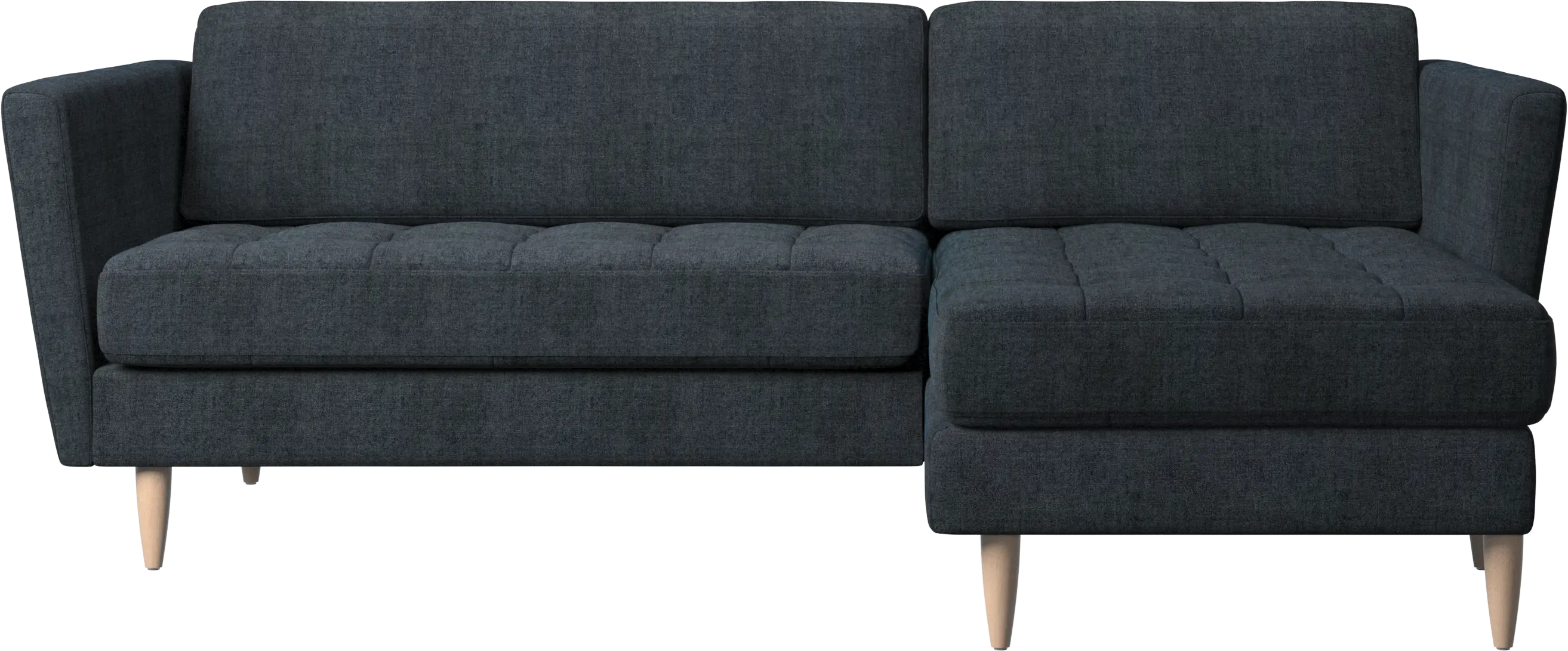 Osaka sofa with resting unit, tufted seat