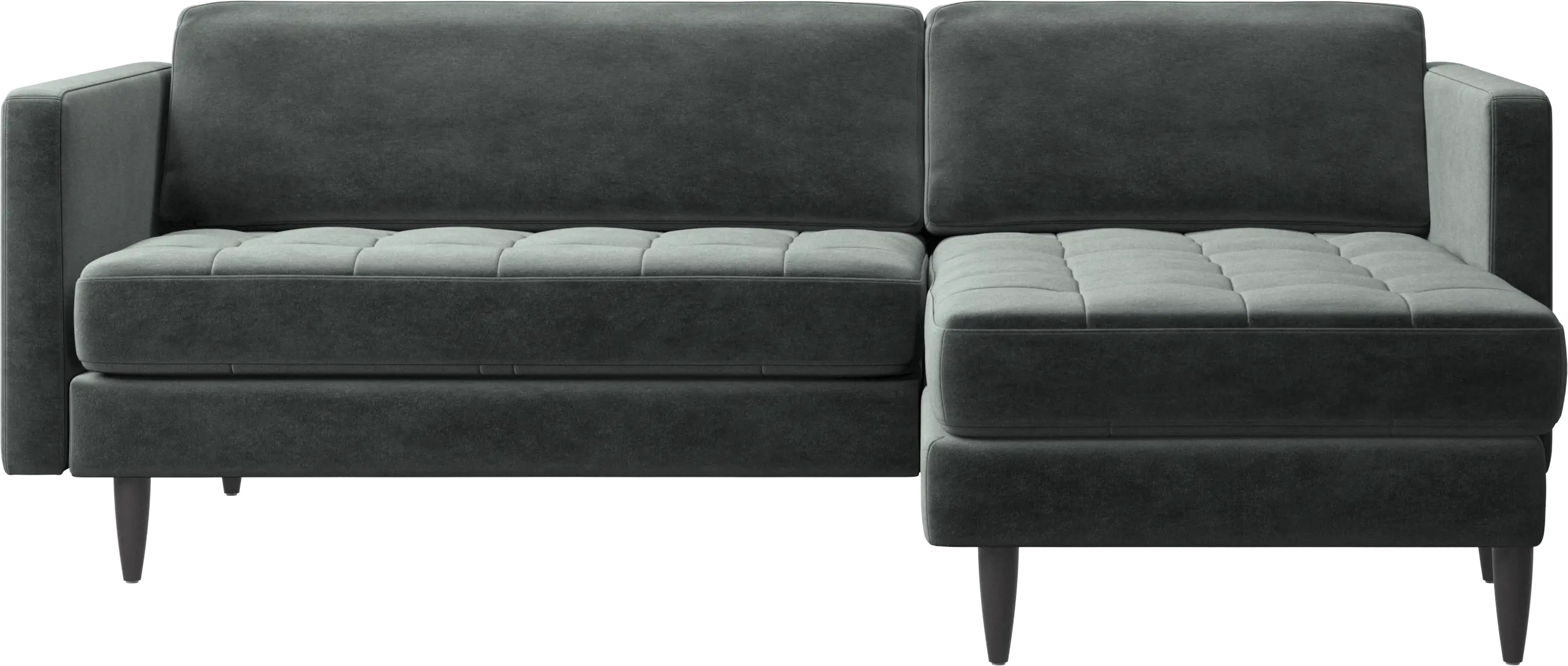 Osaka sofa with resting unit, tufted seat