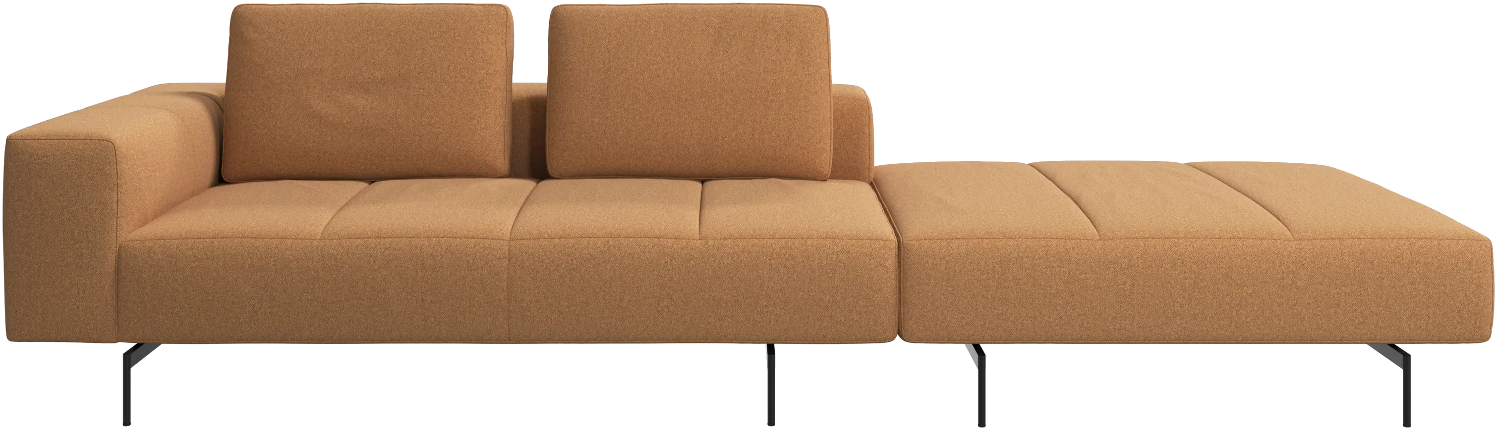 Amsterdam sofa with footstool on right side