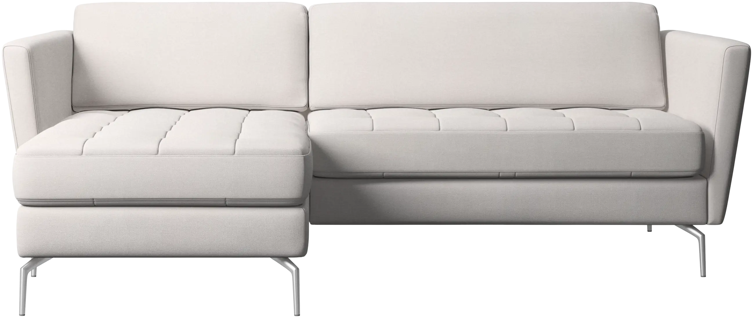 Osaka sofa with resting unit, tufted seat