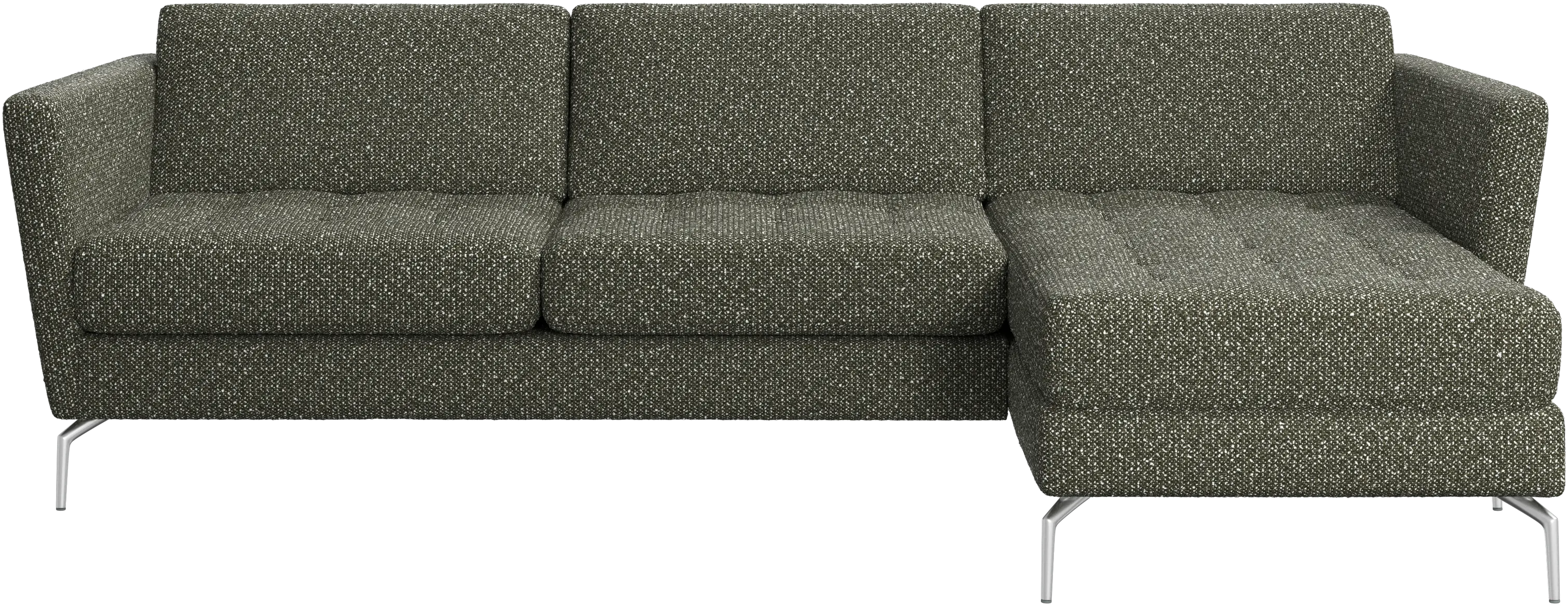 Osaka sofa with resting unit, tufted seat