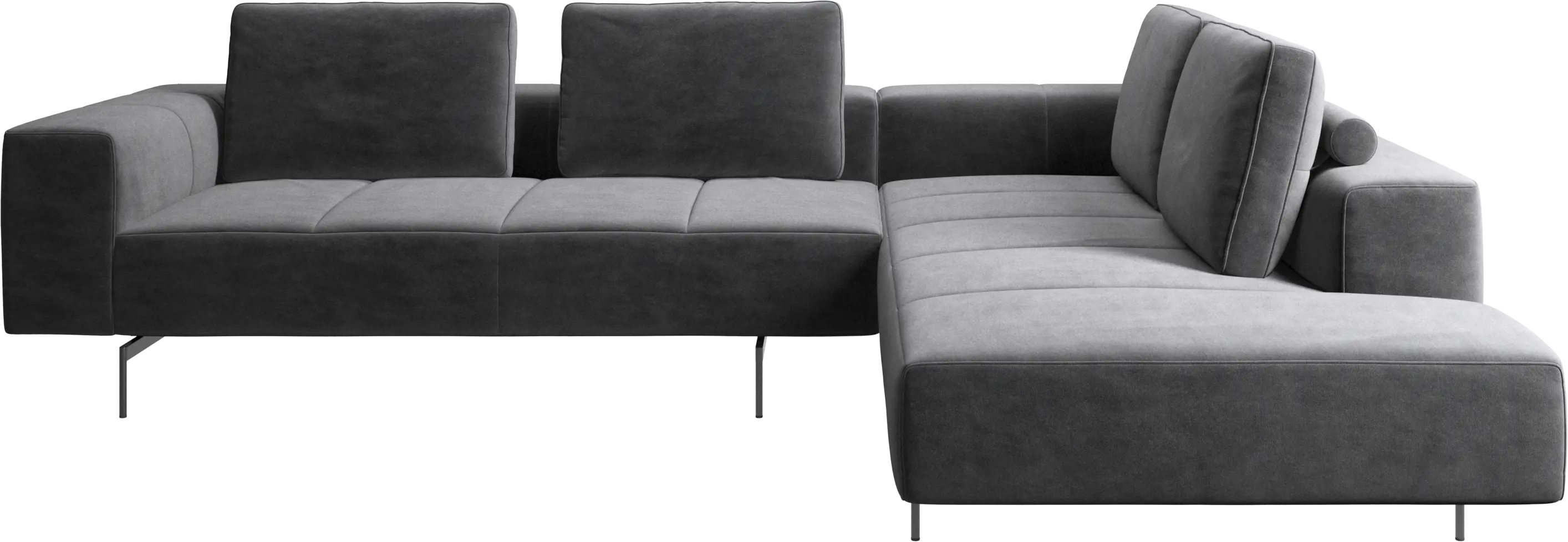 Amsterdam corner sofa with lounging unit