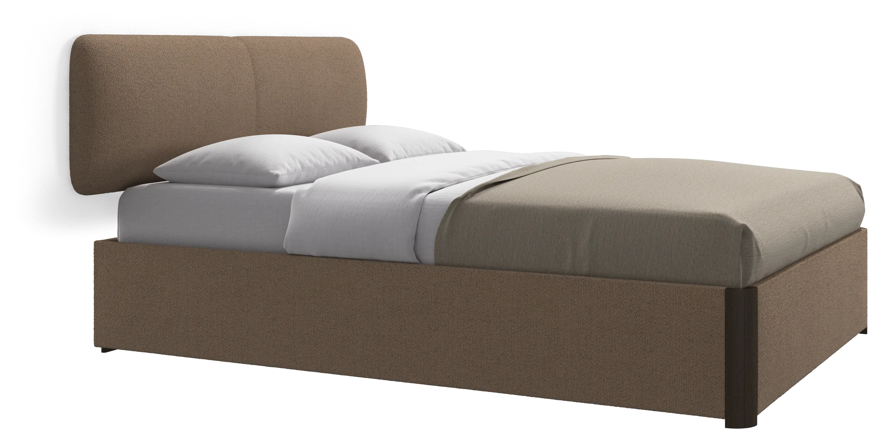 Element bed, wall-mounted headboard, with slats, excl. mattress
