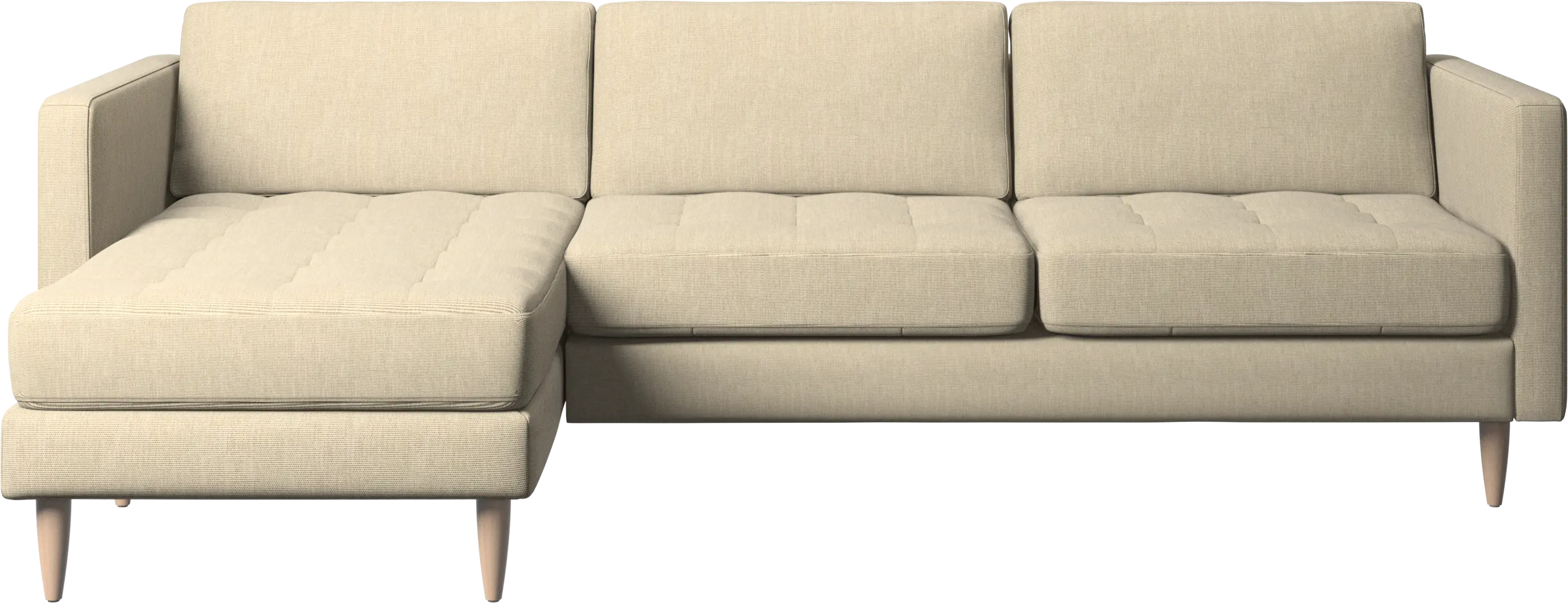 Osaka sofa with resting unit, tufted seat