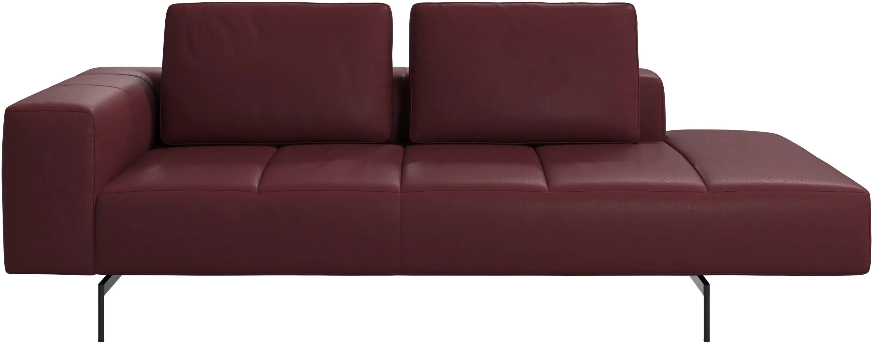 Amsterdam resting module for sofa, armrest left, open end right