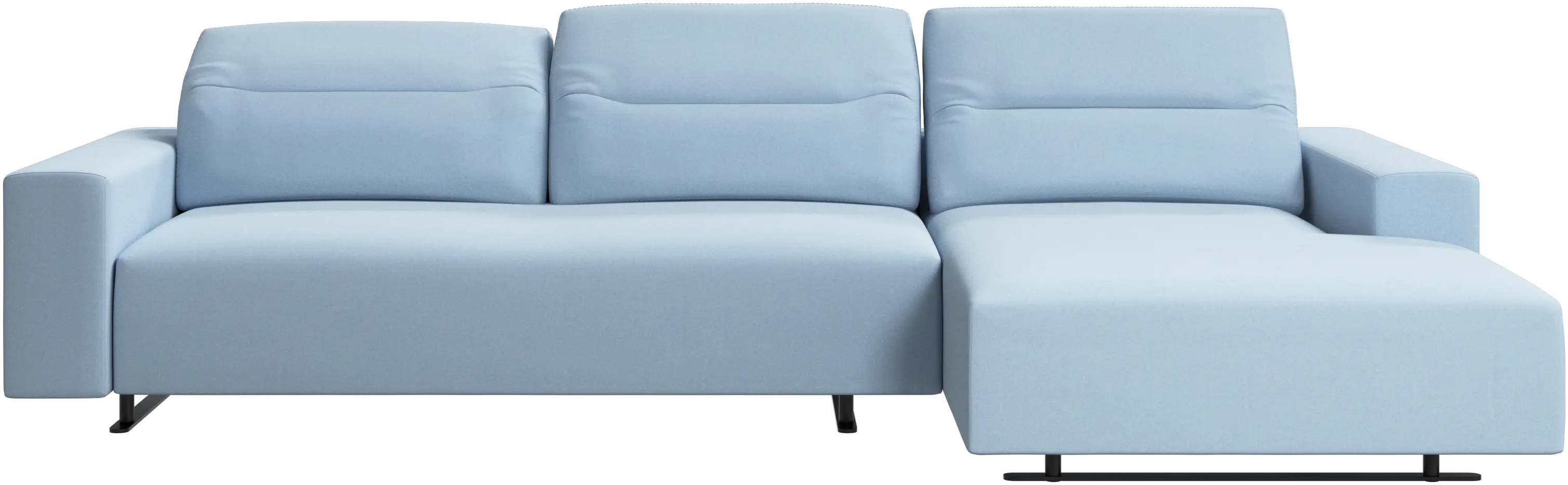 Hampton sofa with adjustable back and resting unit right side