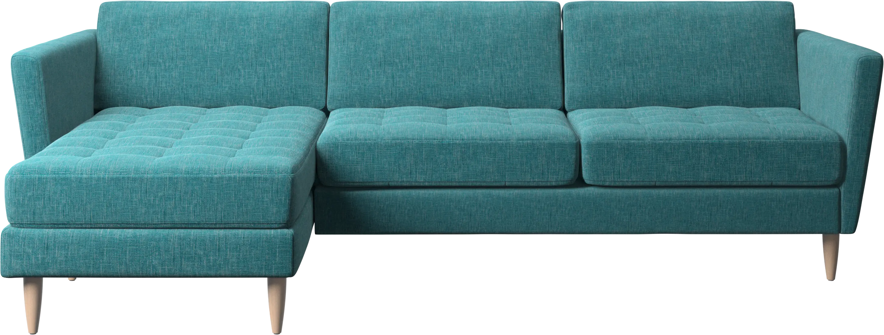 Osaka sofa with resting unit, tufted seat