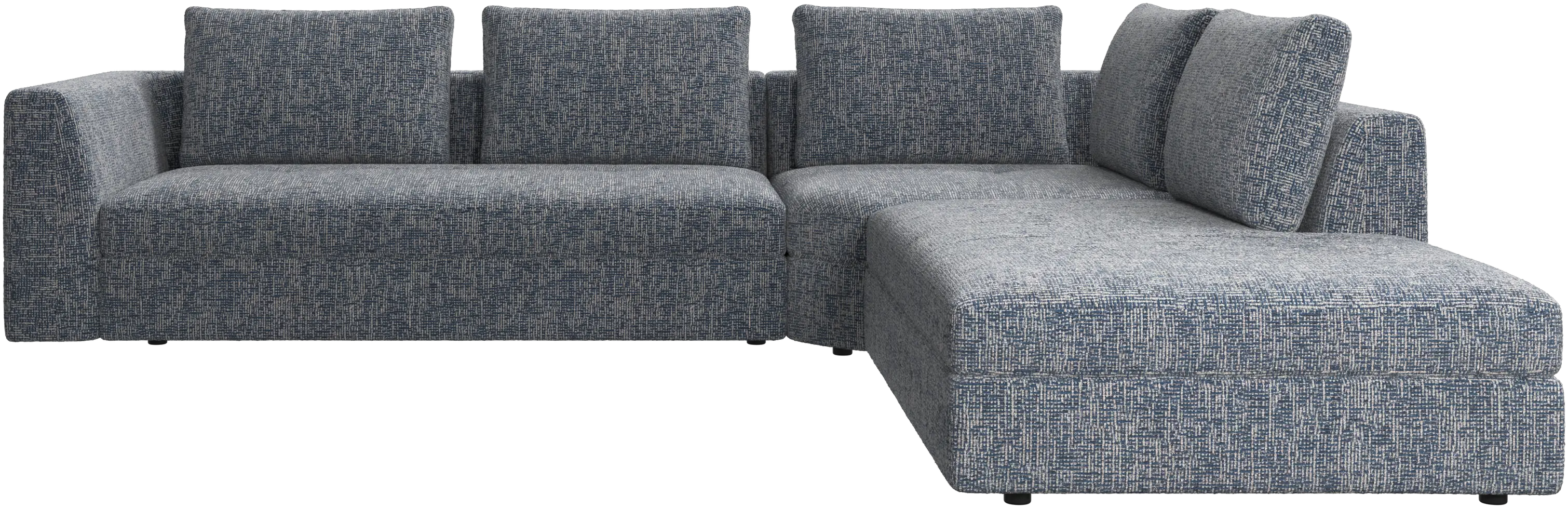 Bergamo corner sofa with lounging unit