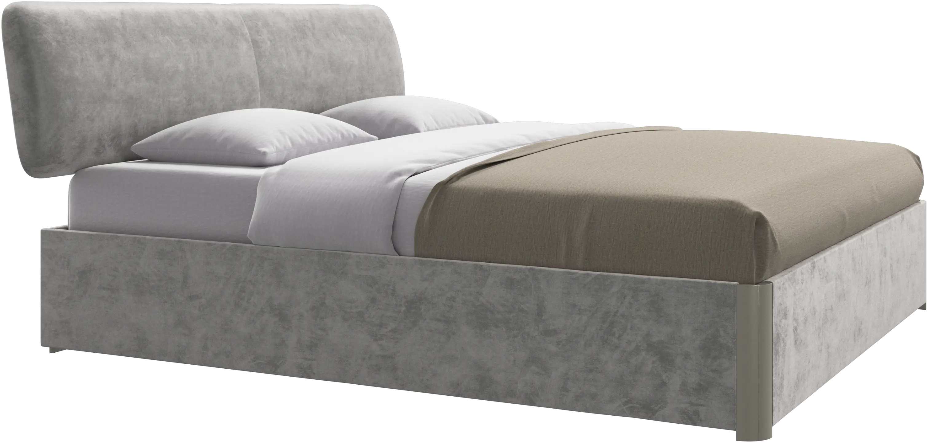 Element bed, bed-mounted headboard, with slats, excl. mattress
