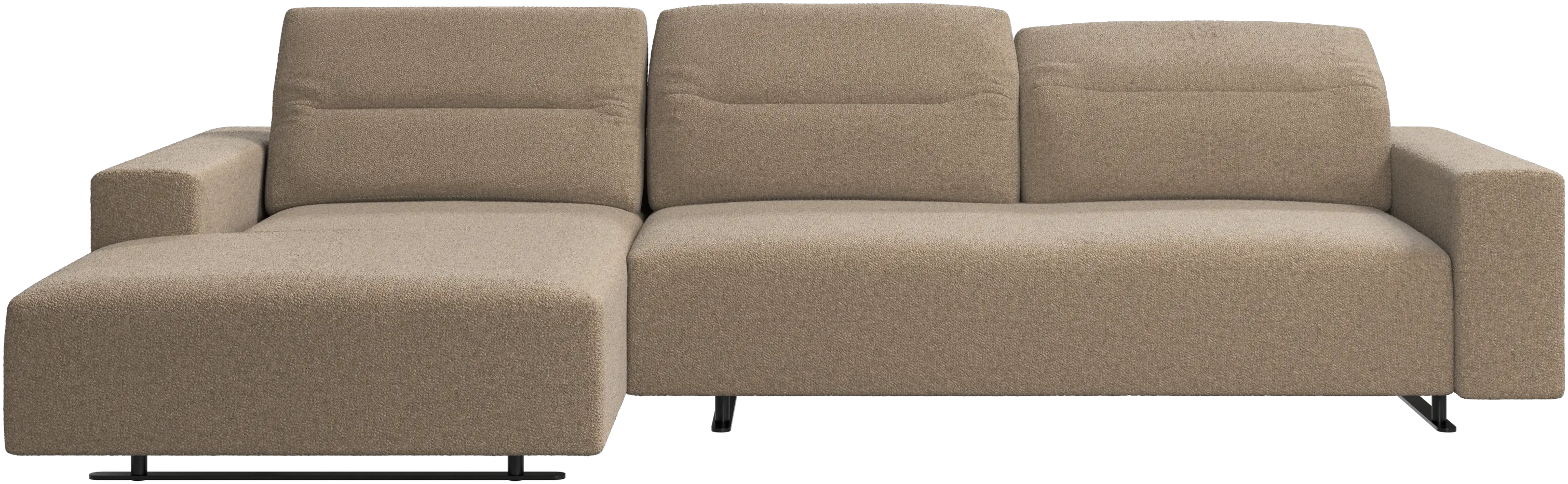 Hampton sofa with adjustable back and resting unit left side