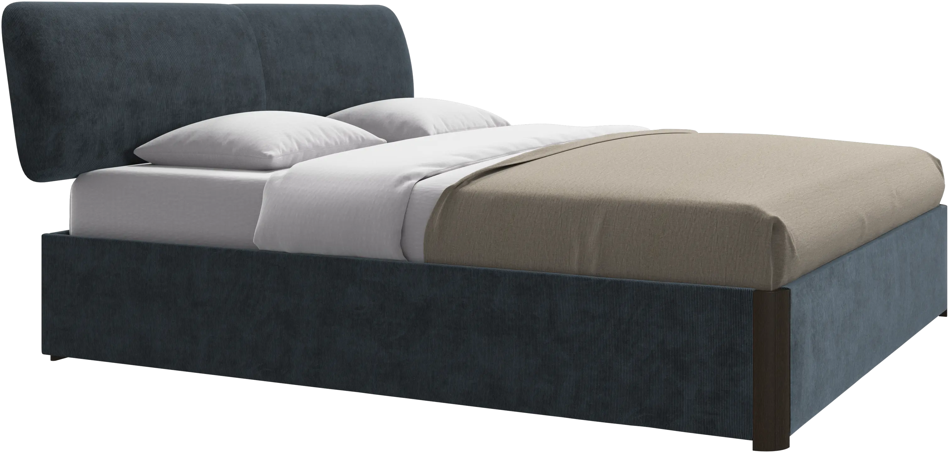 Element bed, bed-mounted headboard, with slats, excl. mattress