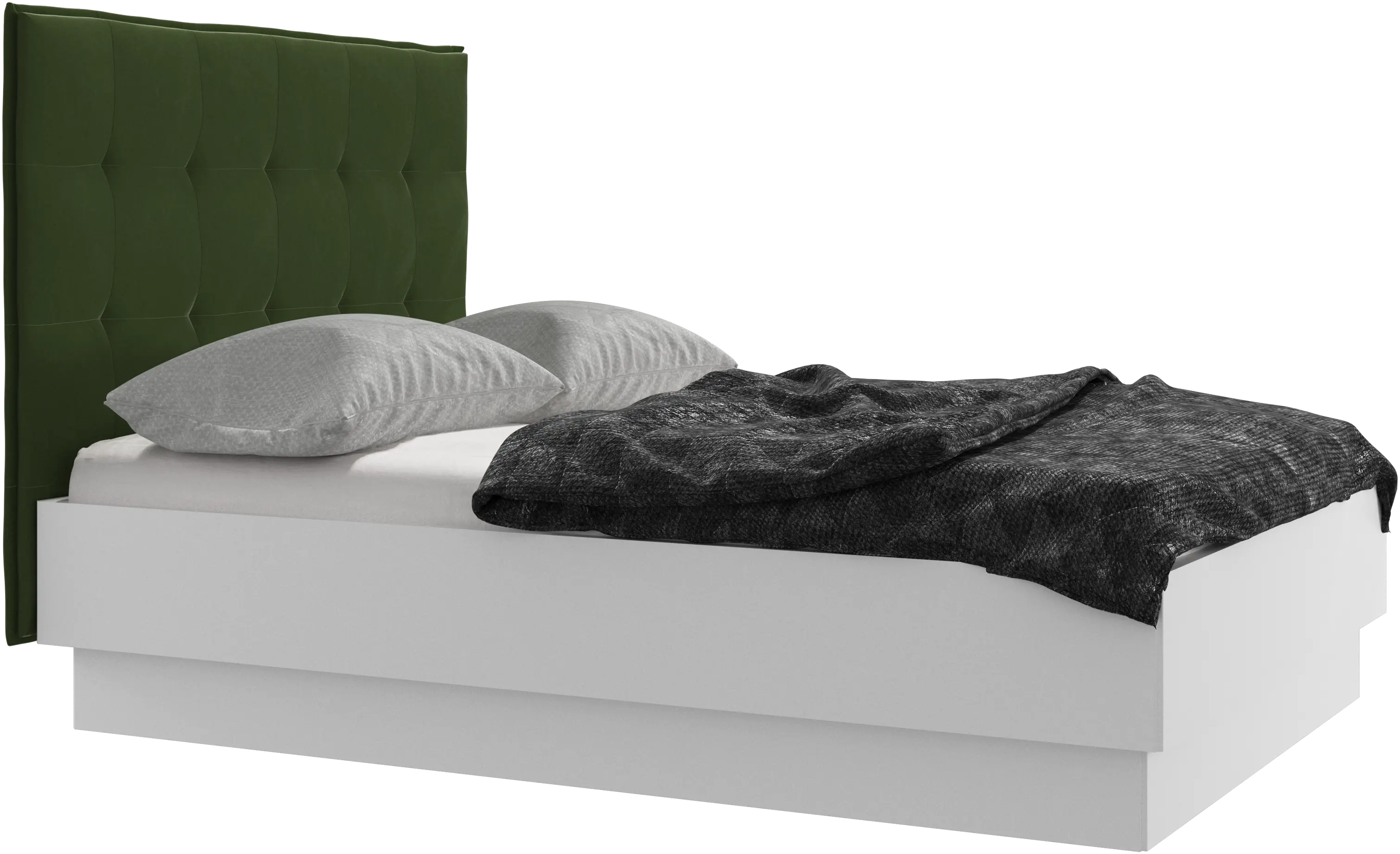 Cama con canapé Lugano, estructura elevable y tablado, no incluye colchón