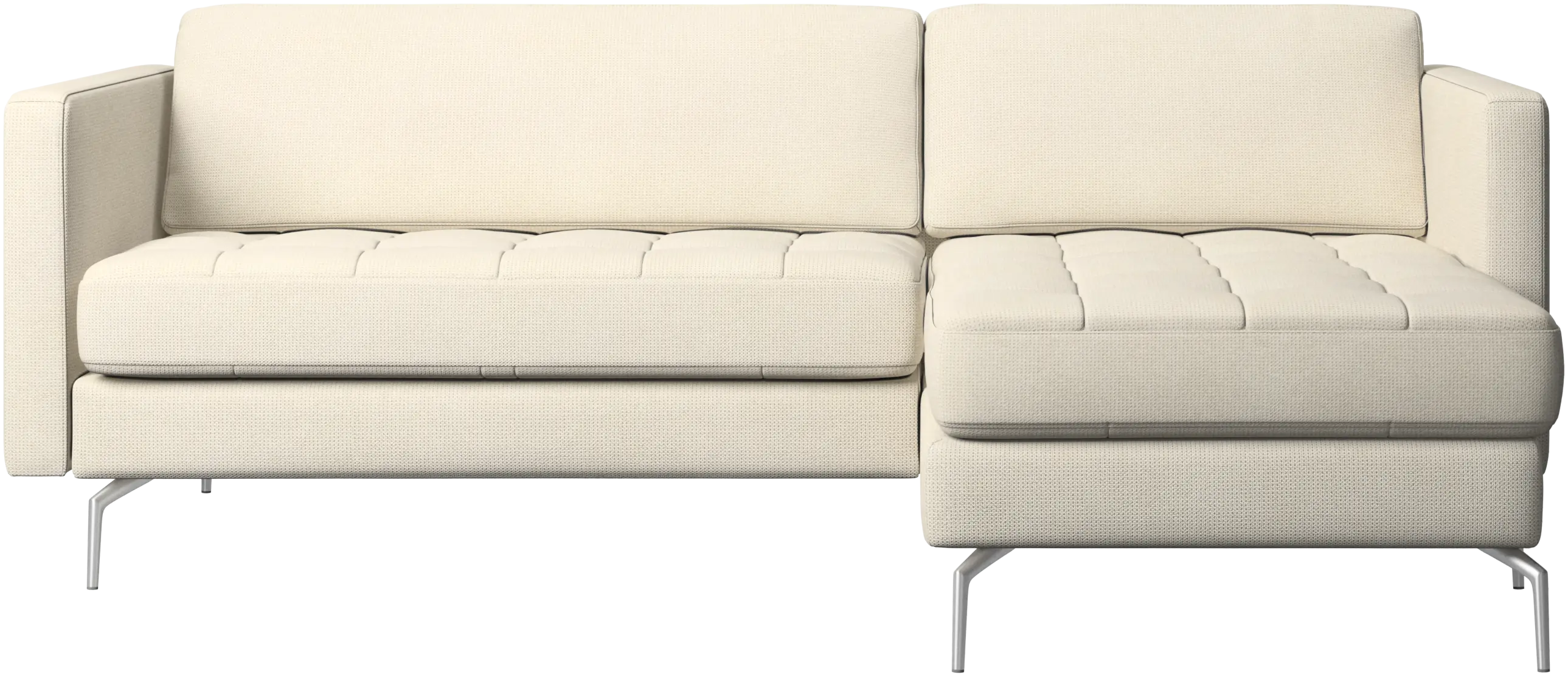 Osaka sofa with resting unit, tufted seat
