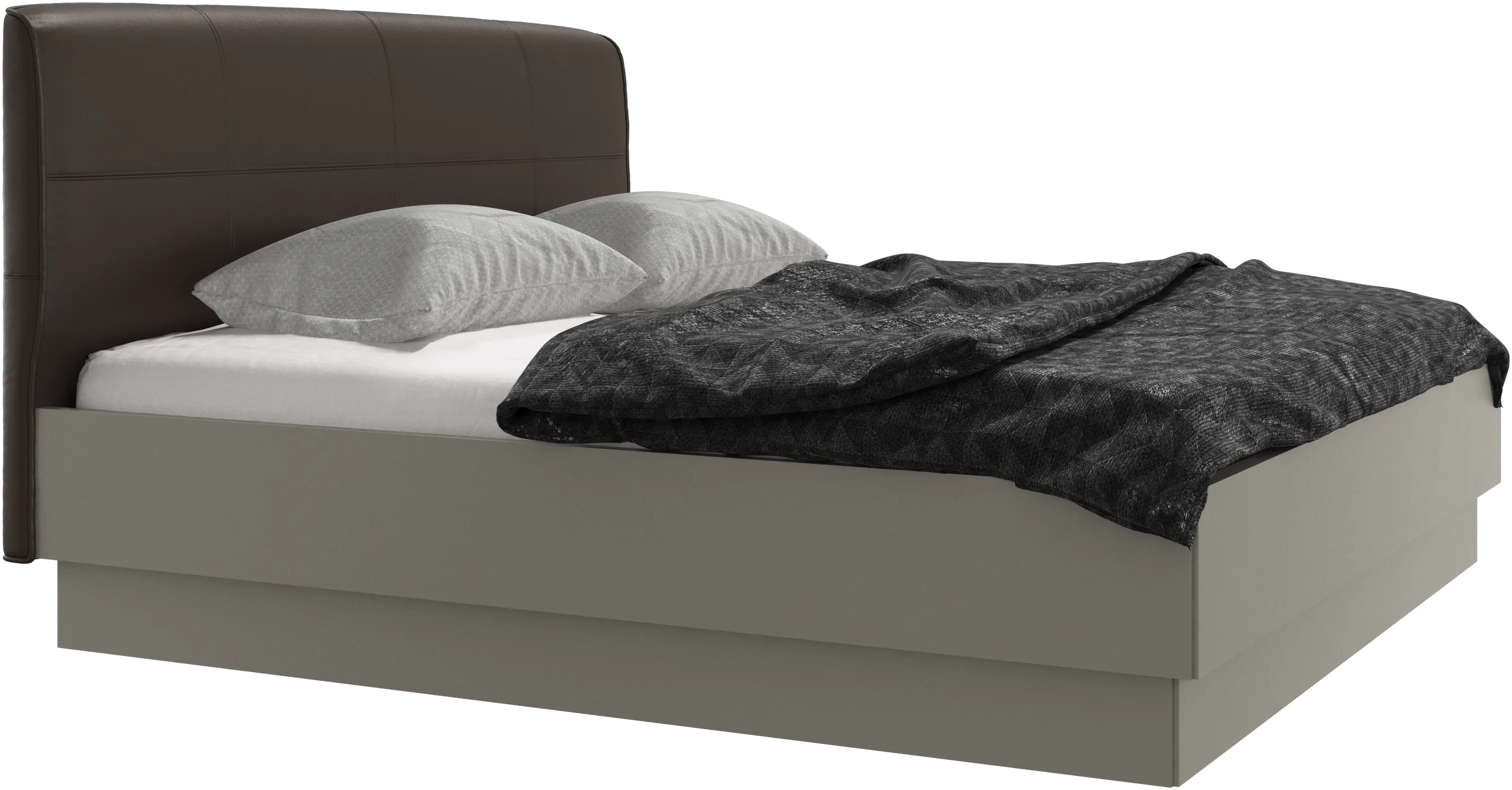 Houston, gepolstertes bett mit stauraum