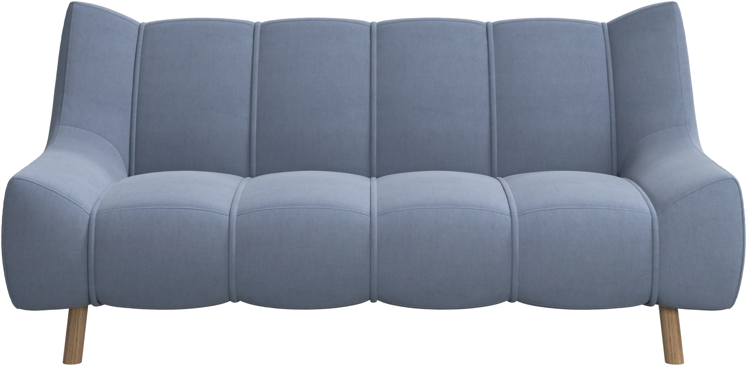 Nawabari 2 seater sofa, wooden leg