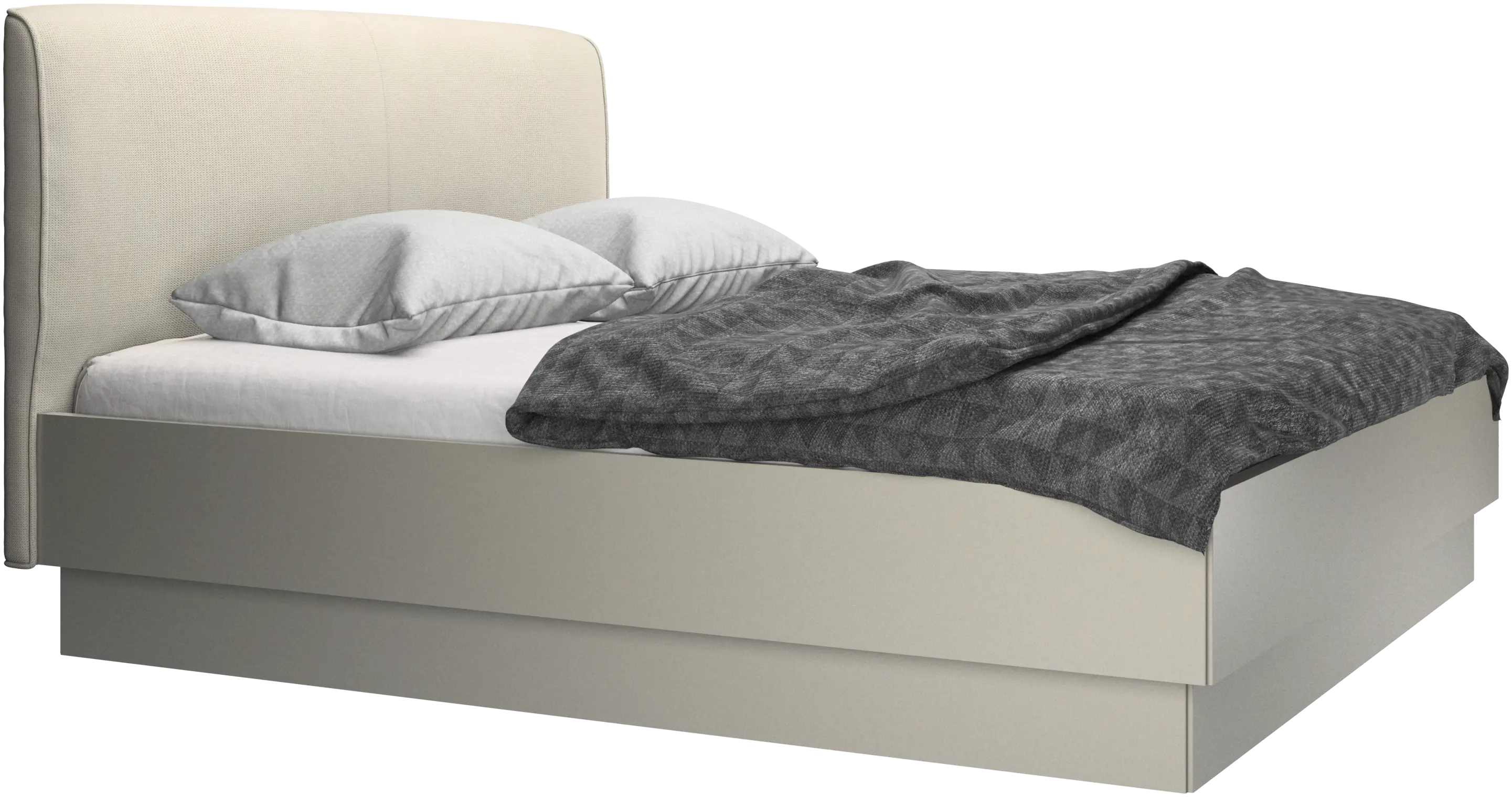 Houston, upholstered bed with storage