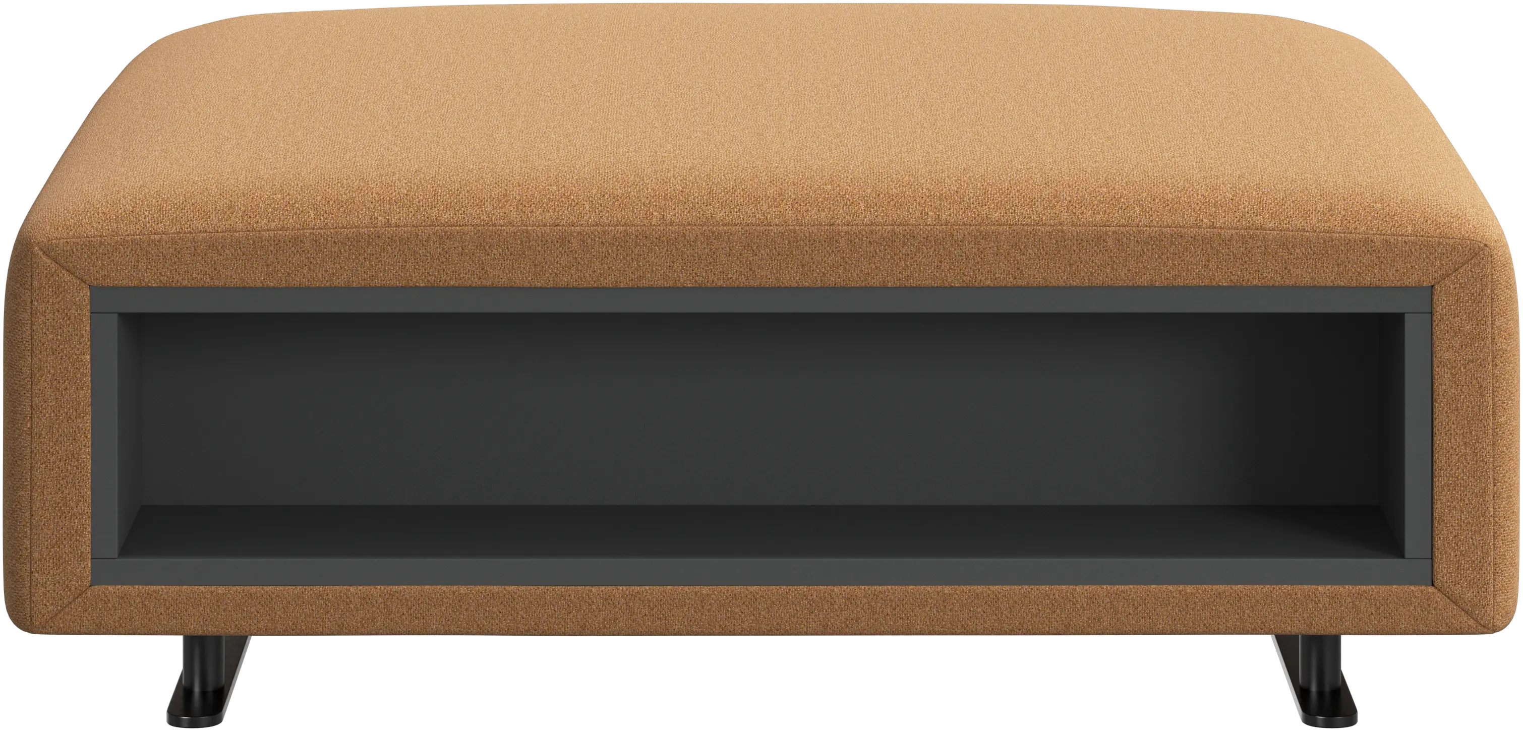 Hampton pouf with storage left and right sides