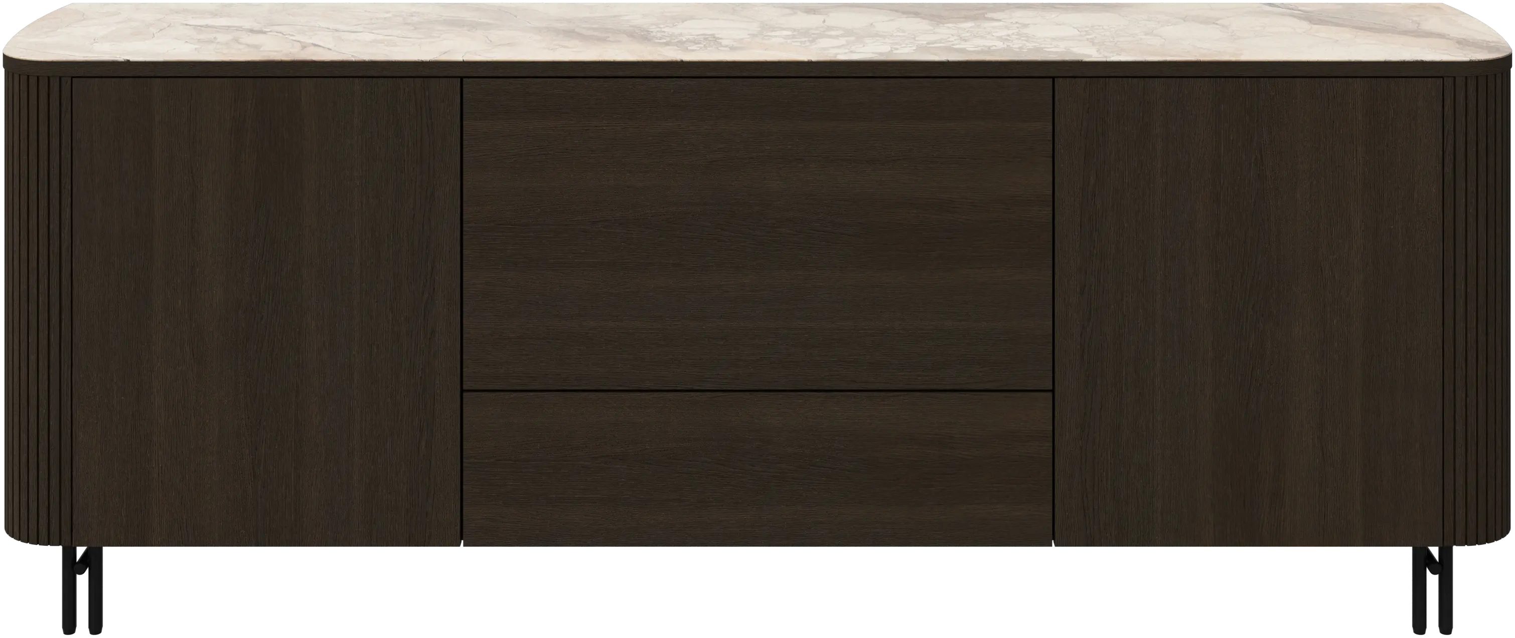 Buffet avec section abattante