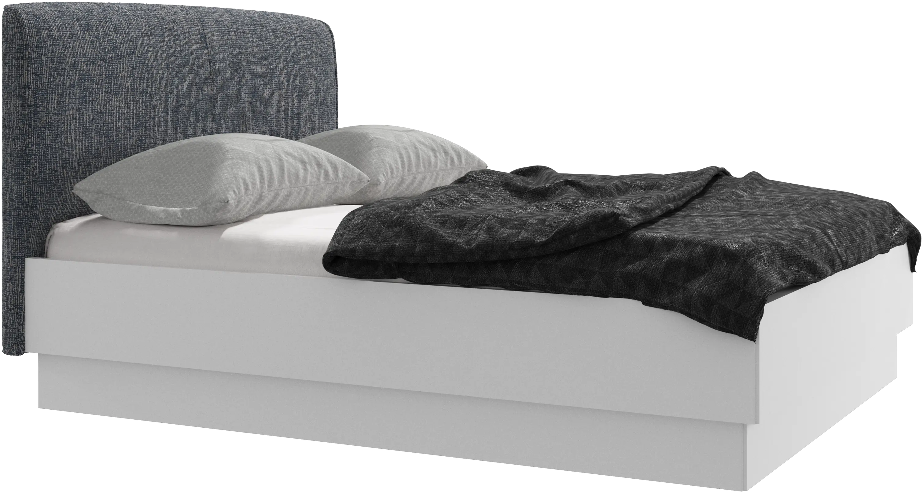 Houston, upholstered bed with storage