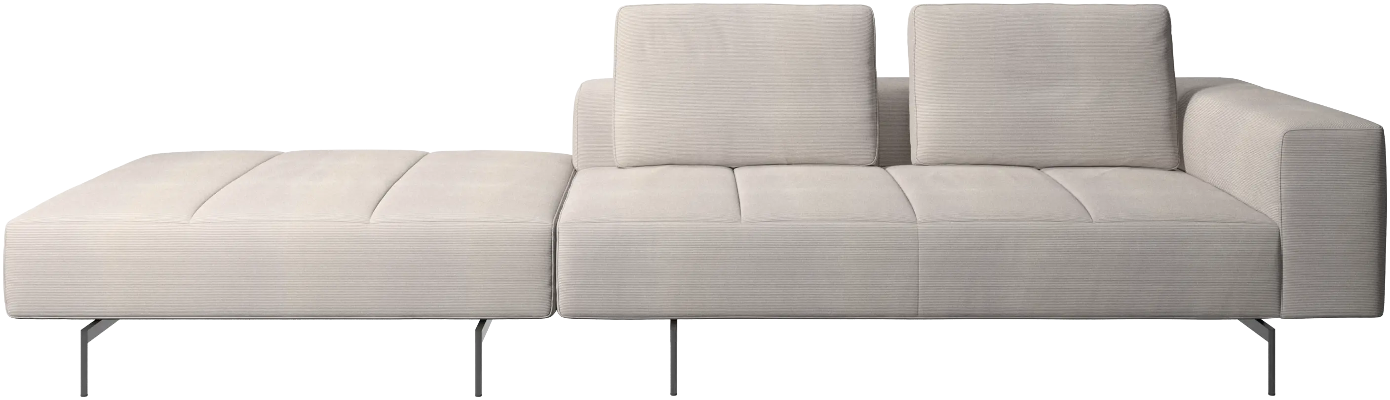 Amsterdam sofa with footstool on left side