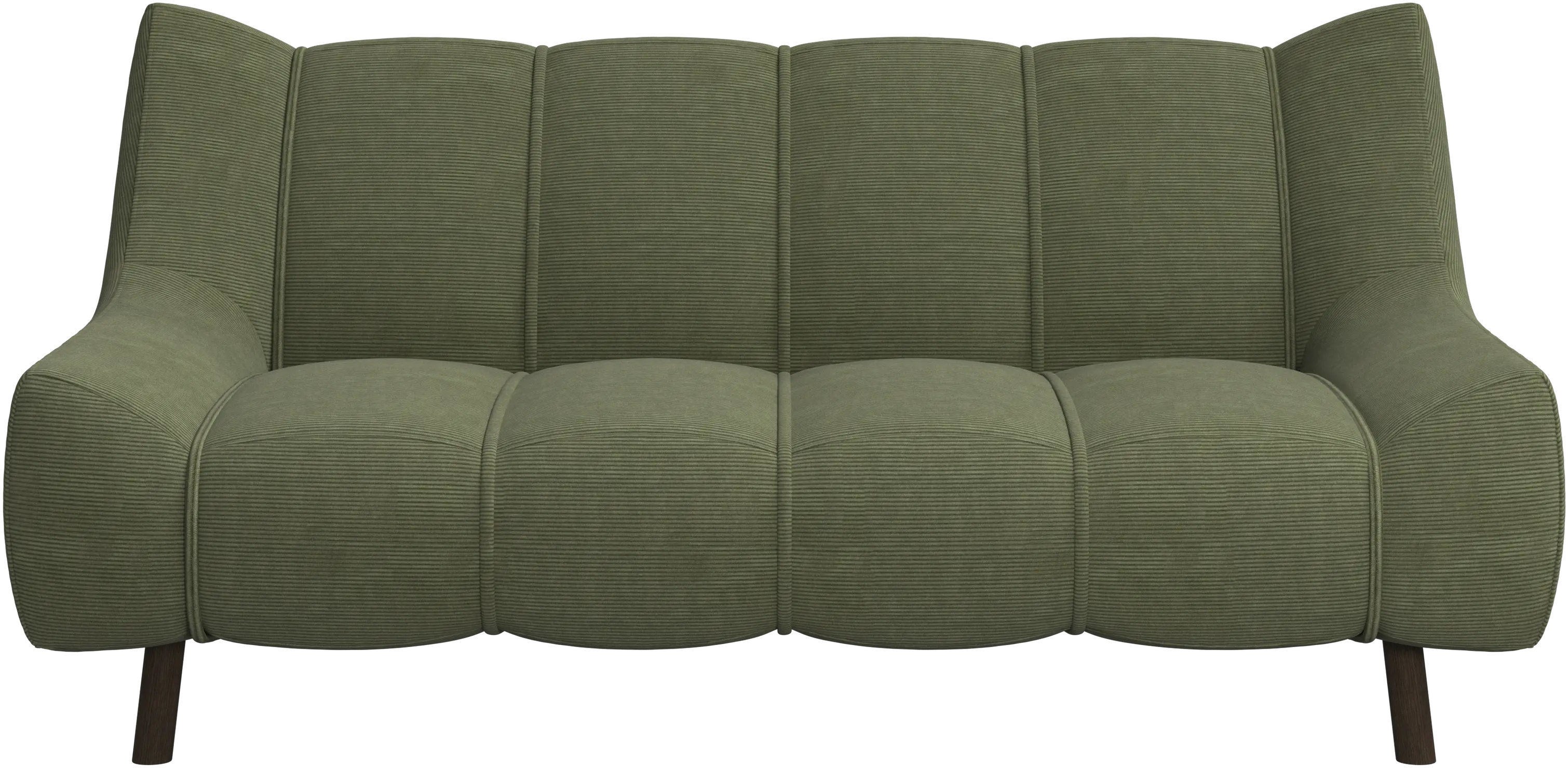 Nawabari 2 seater sofa, wooden leg