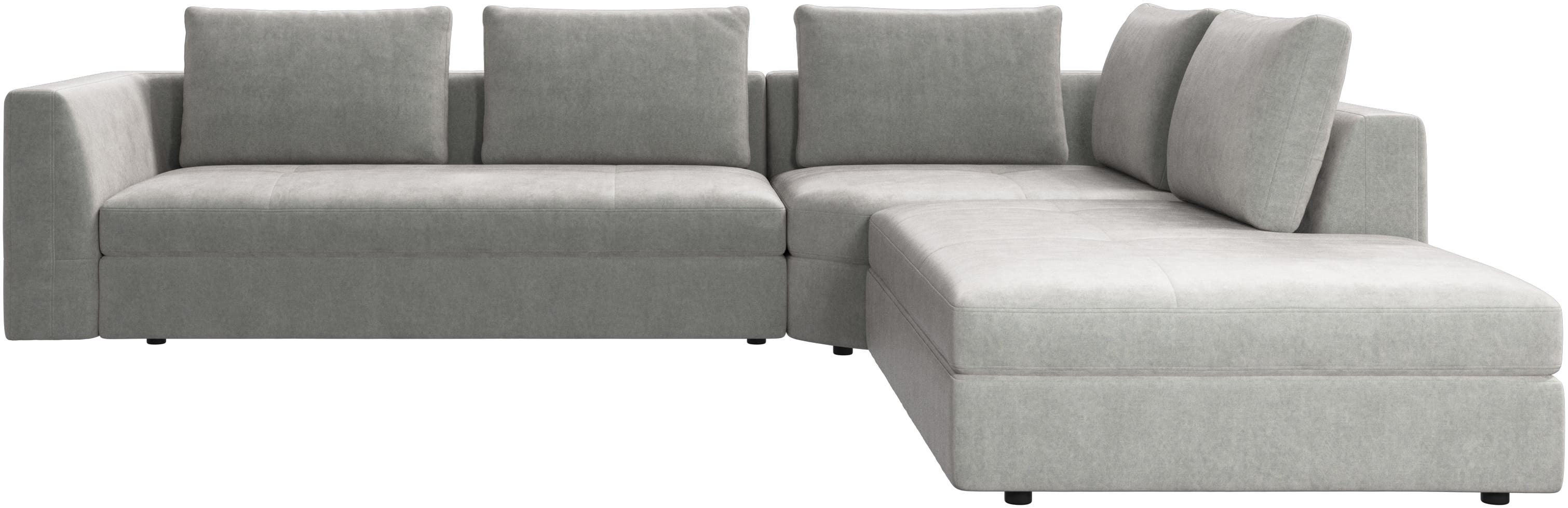 Bergamo corner sofa with lounging unit