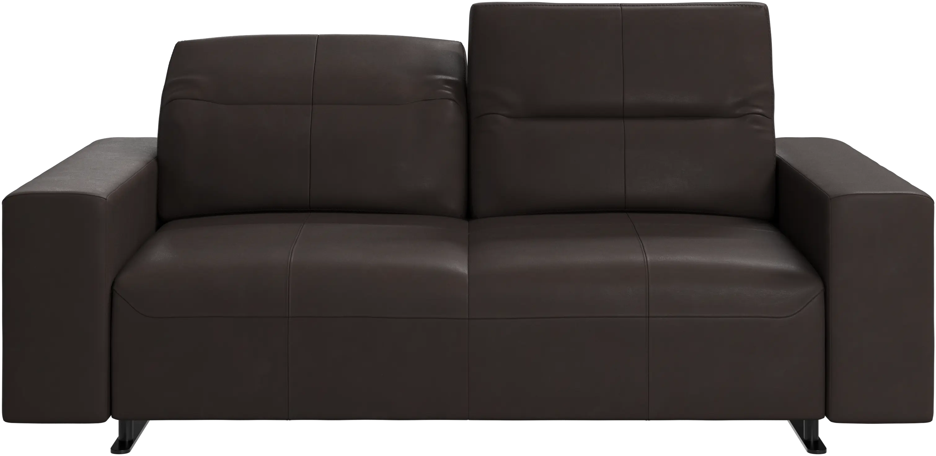 Hampton sofa with adjustable back and storage on the right side