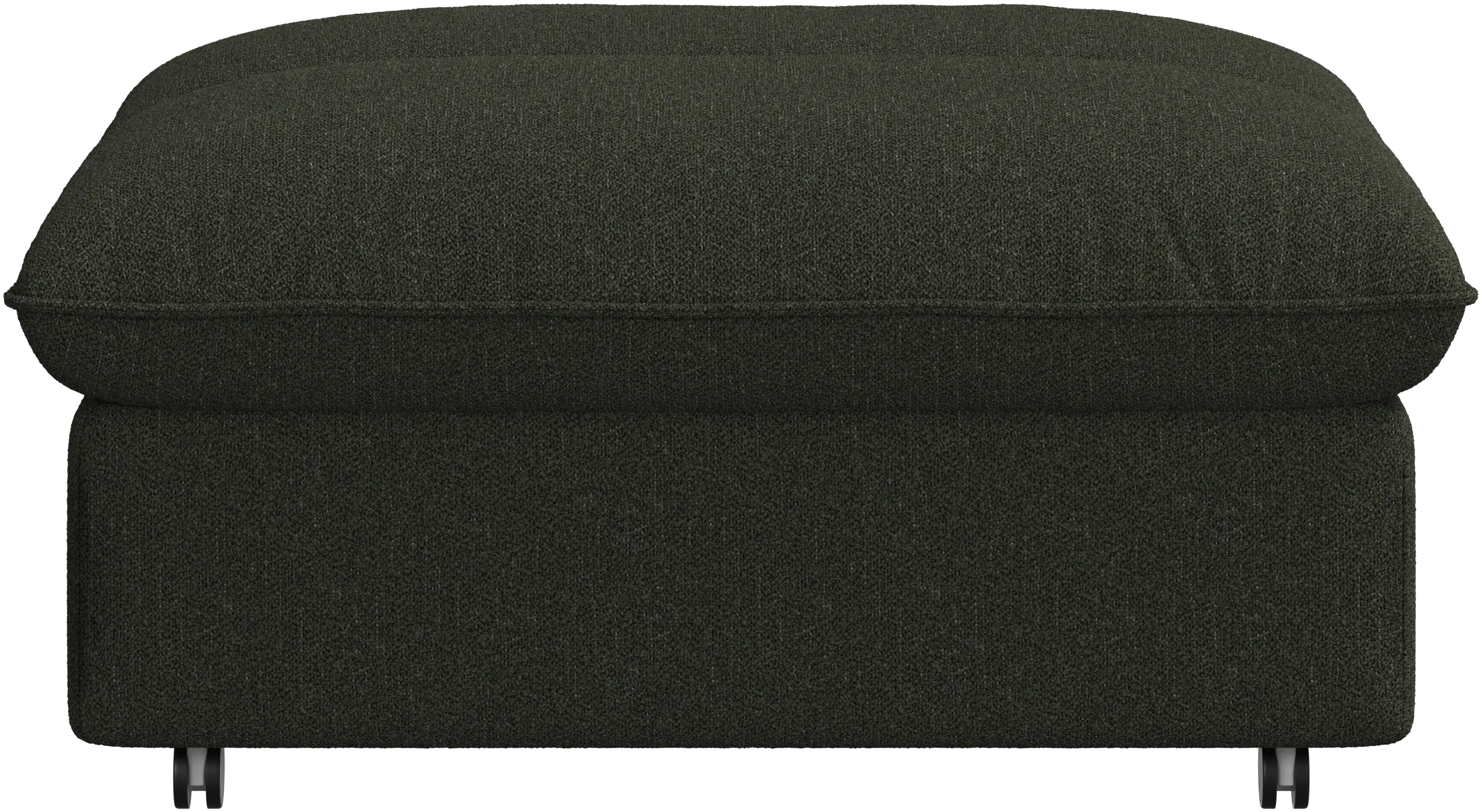 Southampton pouf on wheels with storage