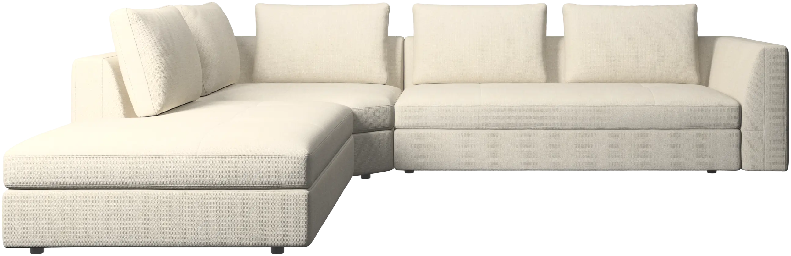 Bergamo corner sofa with lounging unit