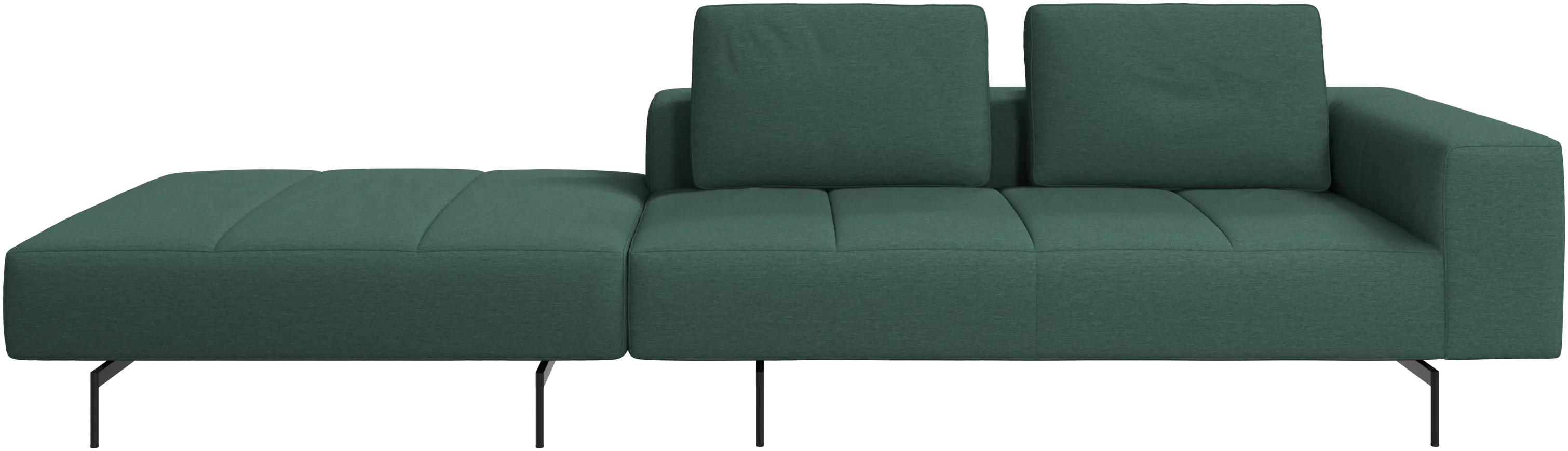 Sofá Amsterdam con puf en lado izquierdo