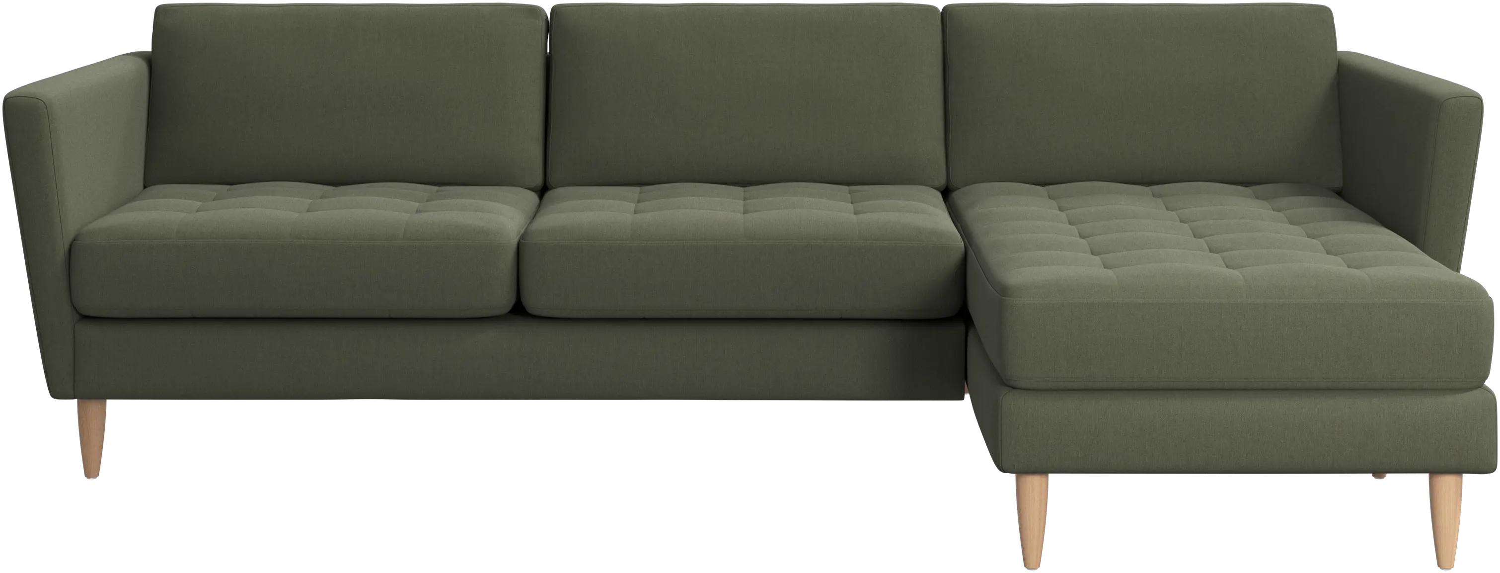 Osaka sofa with resting unit, tufted seat