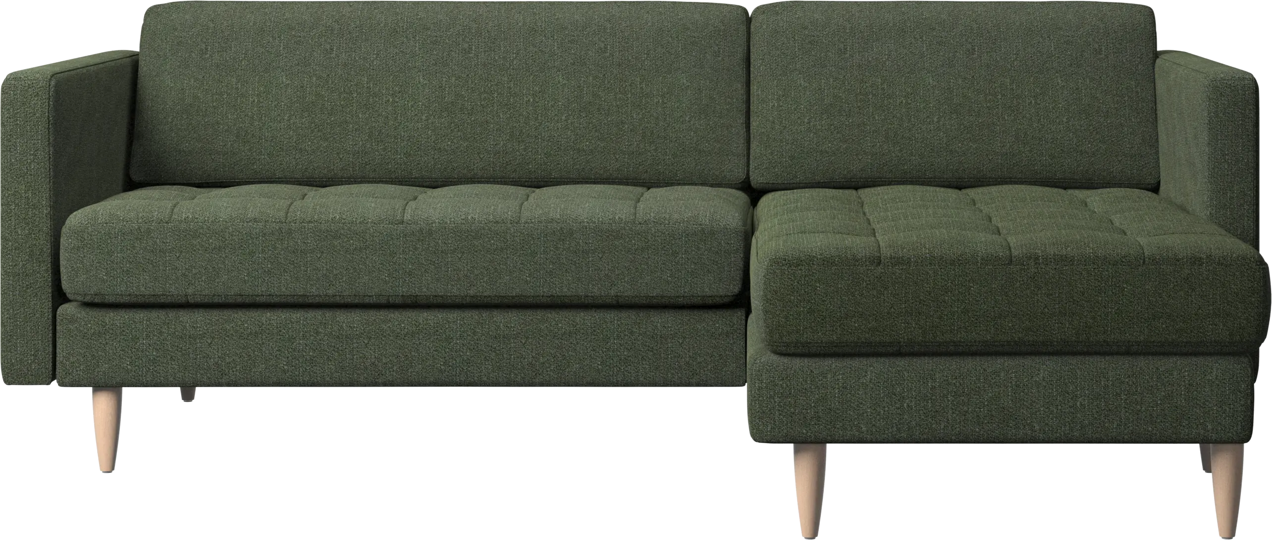 Osaka sofa with resting unit, tufted seat