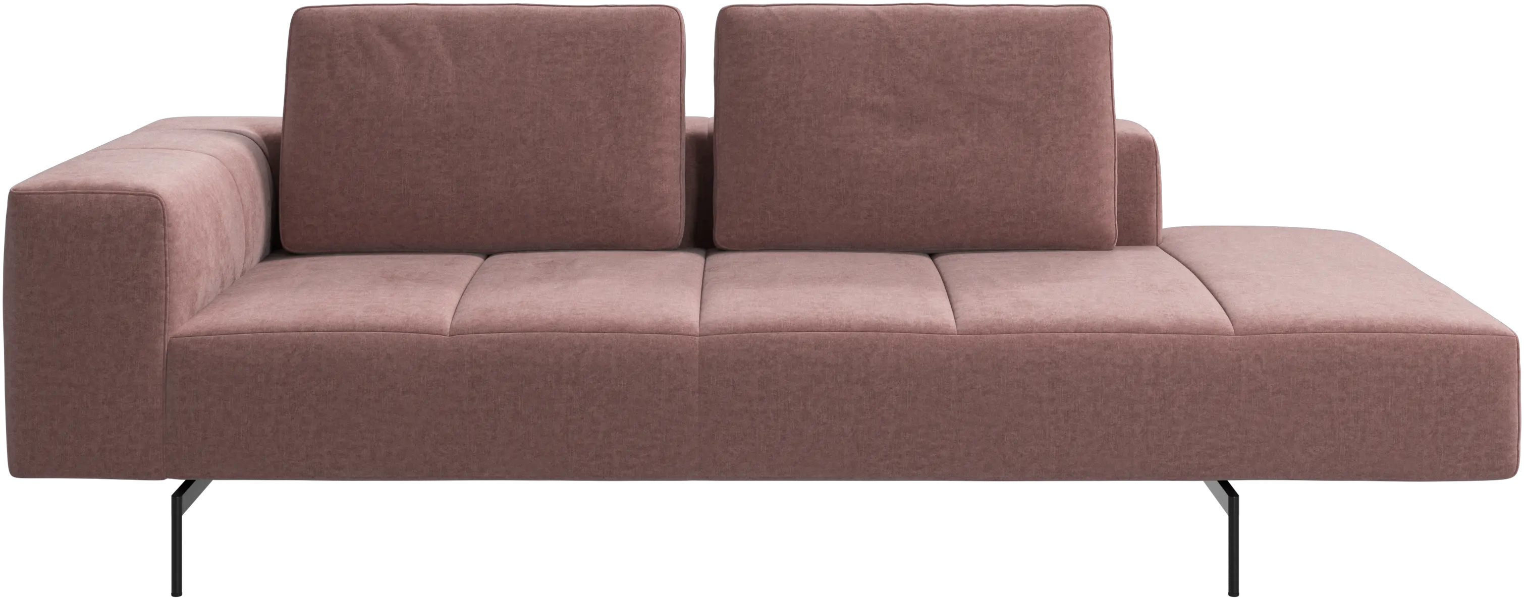 Amsterdam resting module for sofa, armrest left, open end right