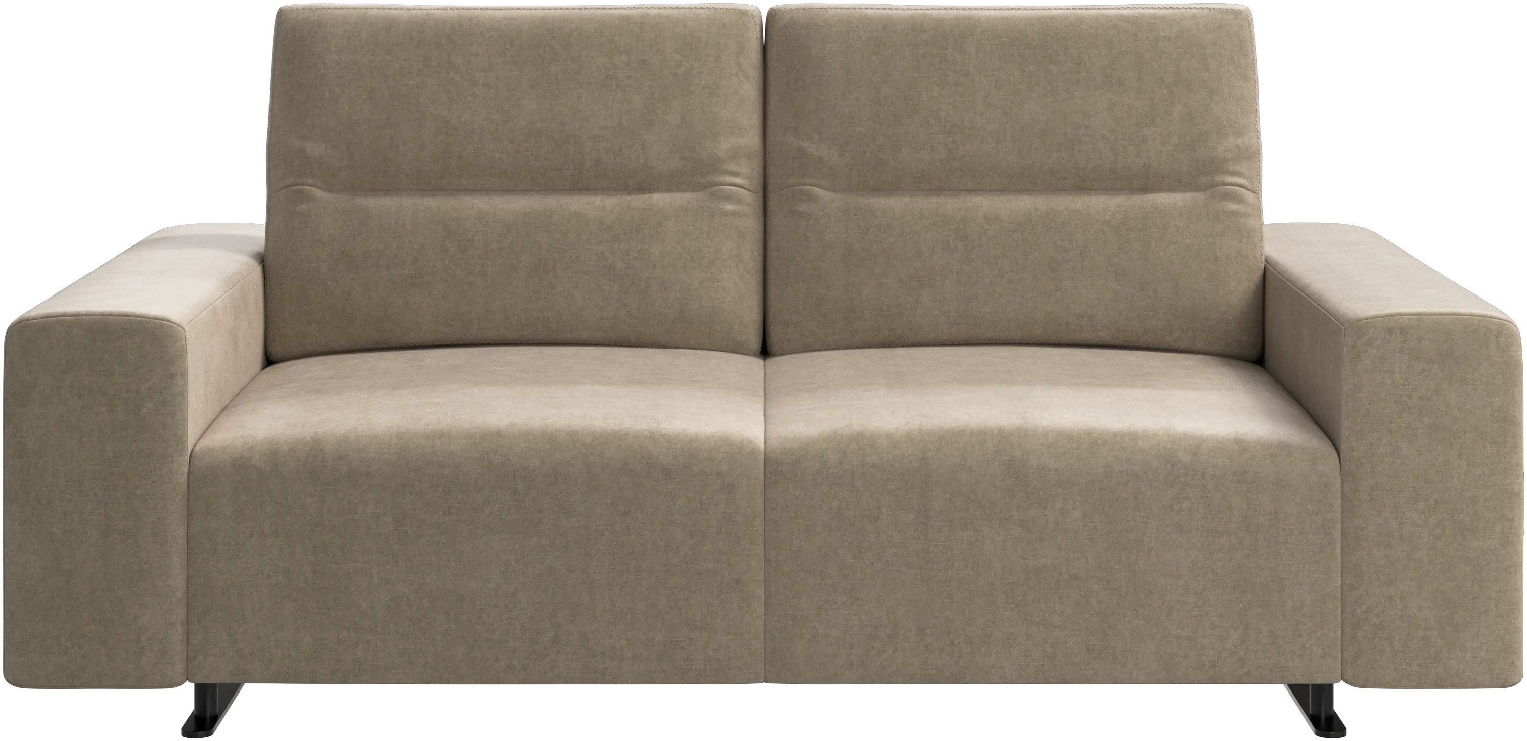 Hampton sofa with adjustable back and storage on the left side