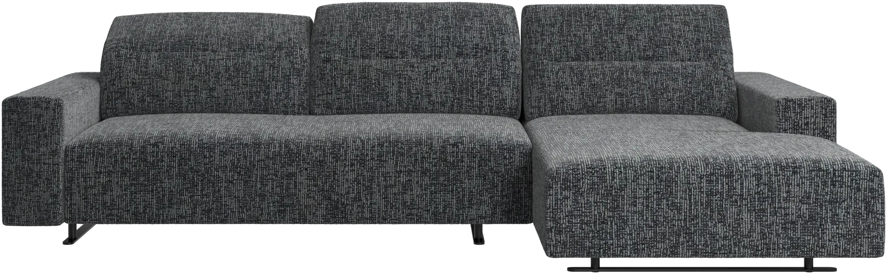Hampton sofa with adjustable back and resting unit left side