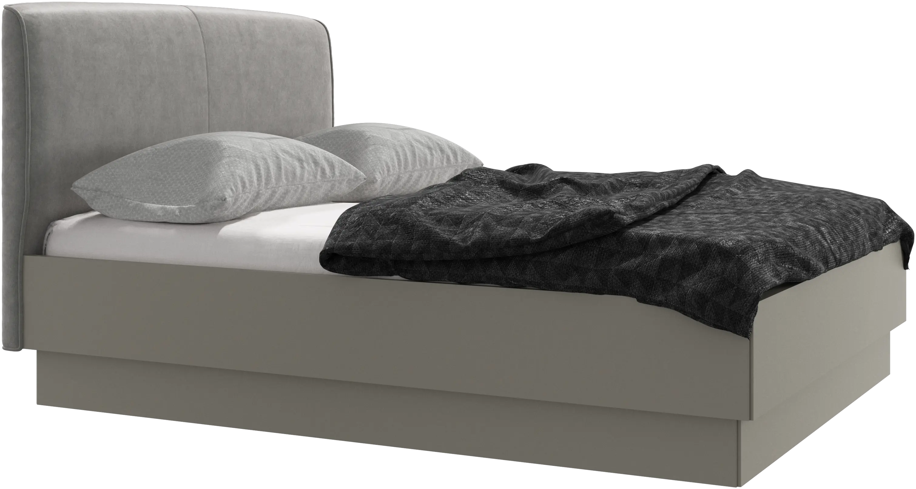 Houston, upholstered bed with storage
