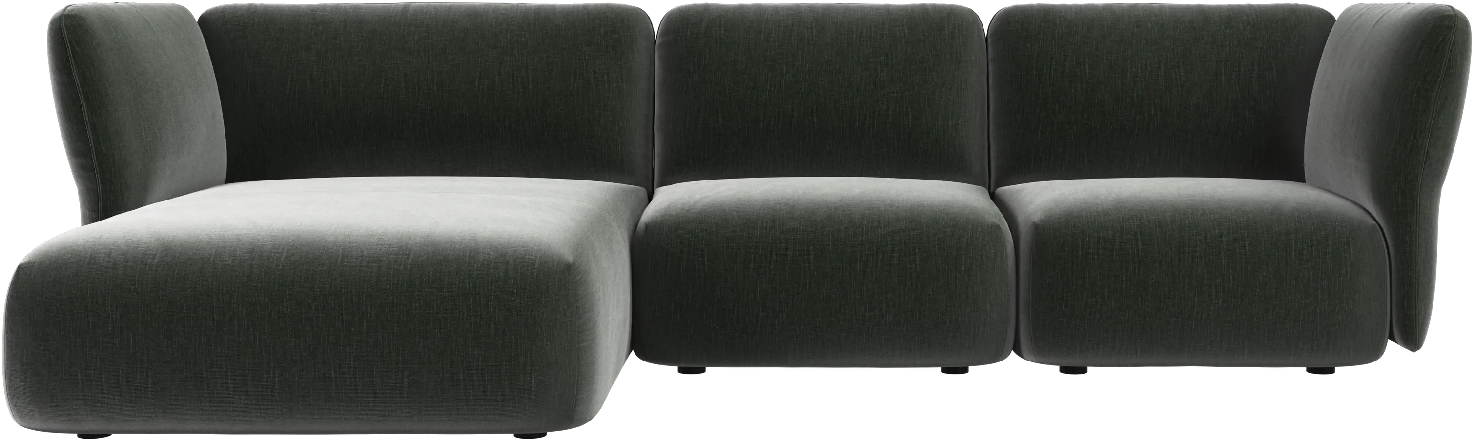 Paraggi 2-seater with chaise longue left