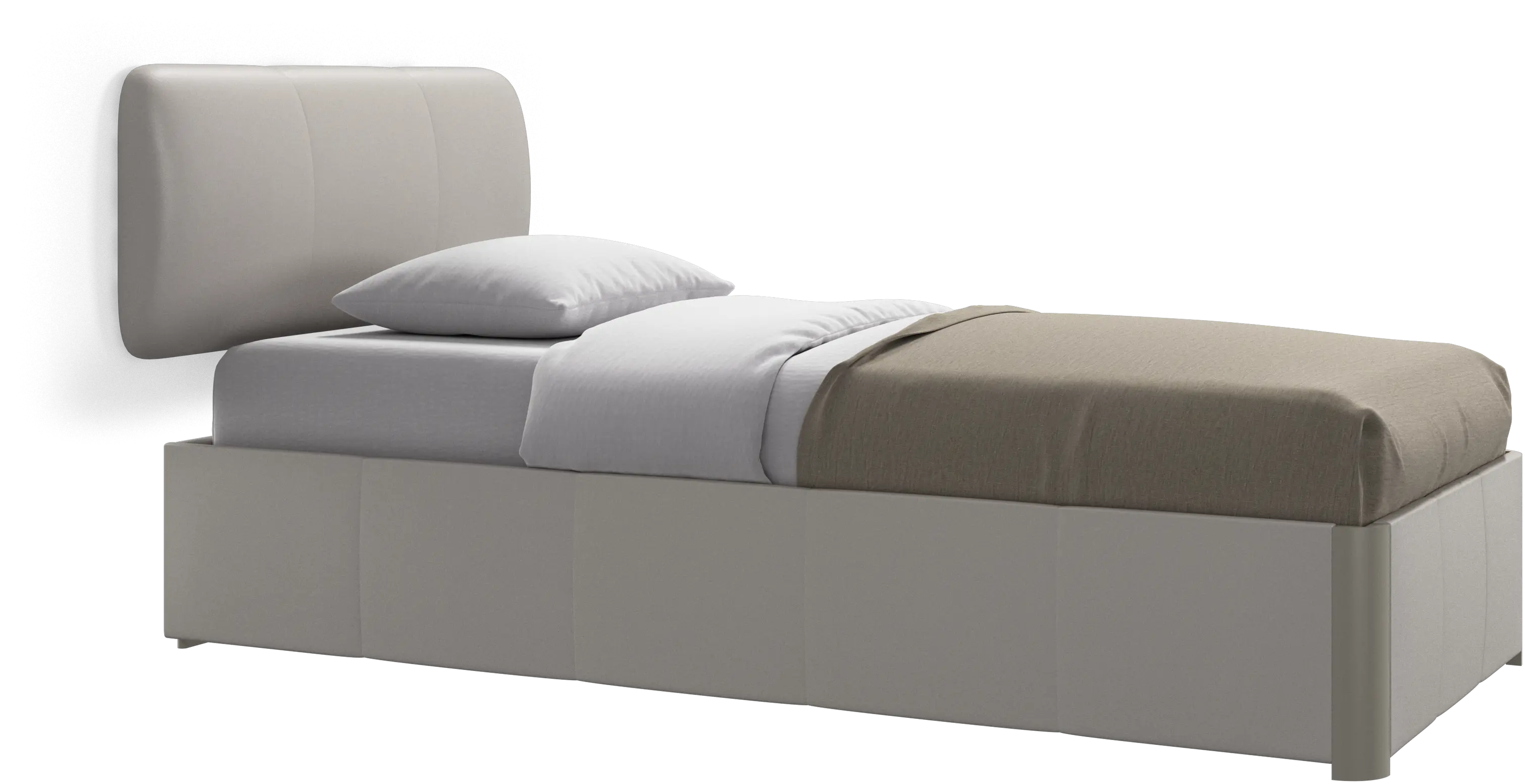 Element bed, wall-mounted headboard, without slats, excl. mattress