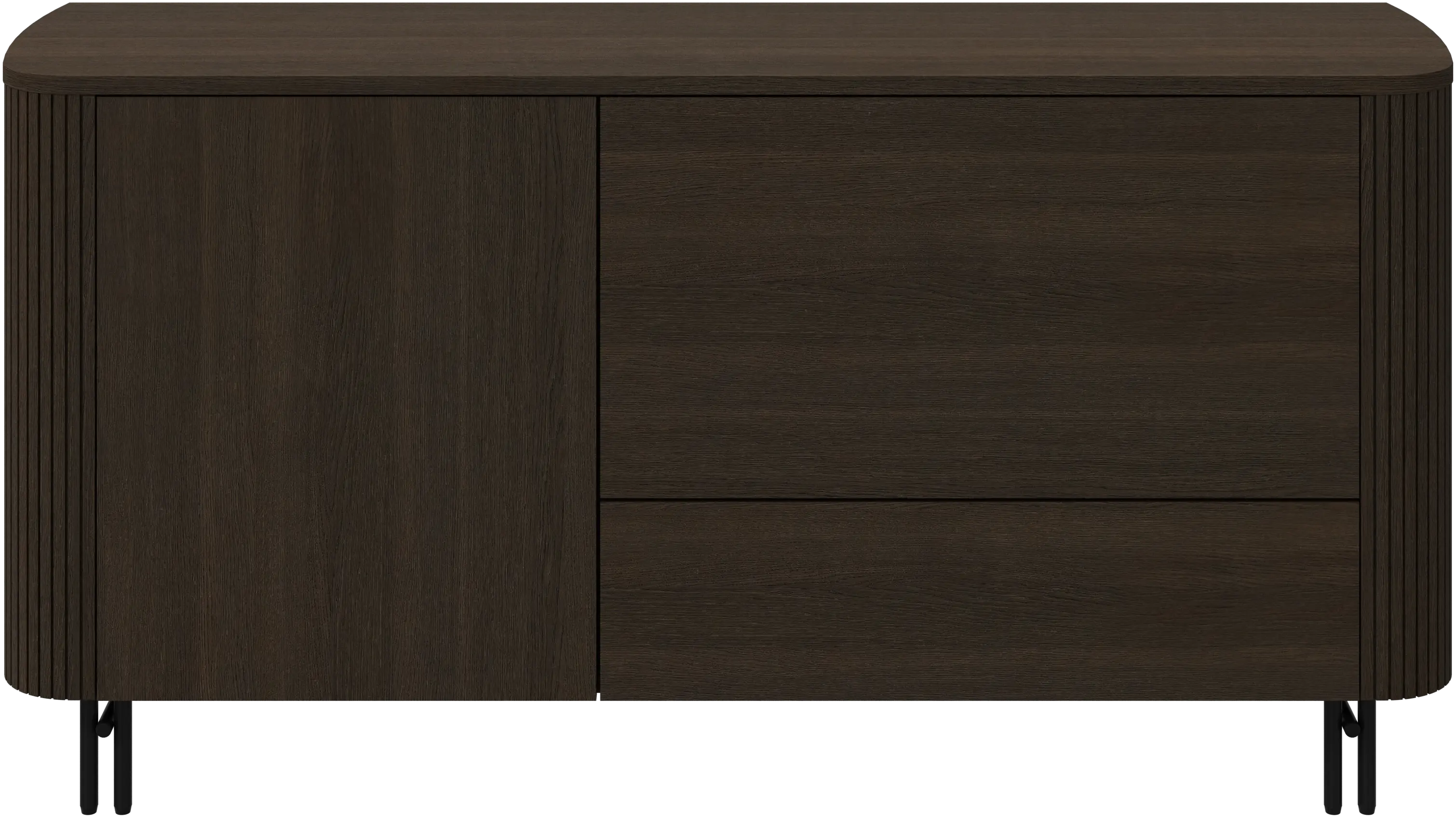 Buffet avec section abattante