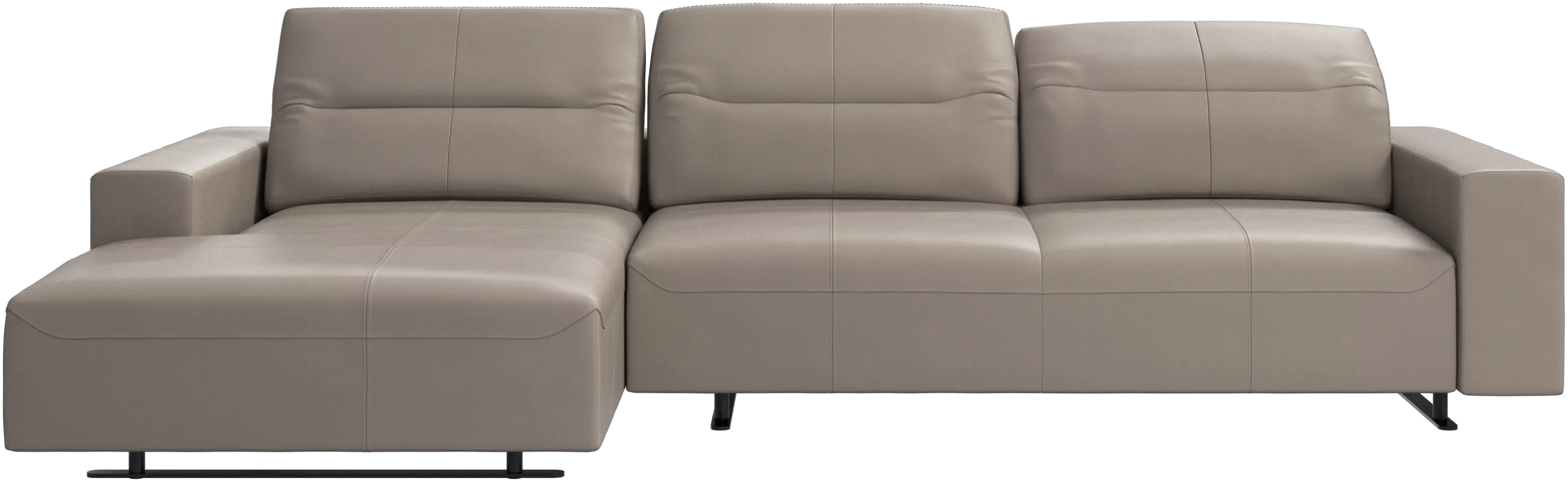 Hampton ソファ アジャスタブルバック、レスティングユニット&両サイド収納付き