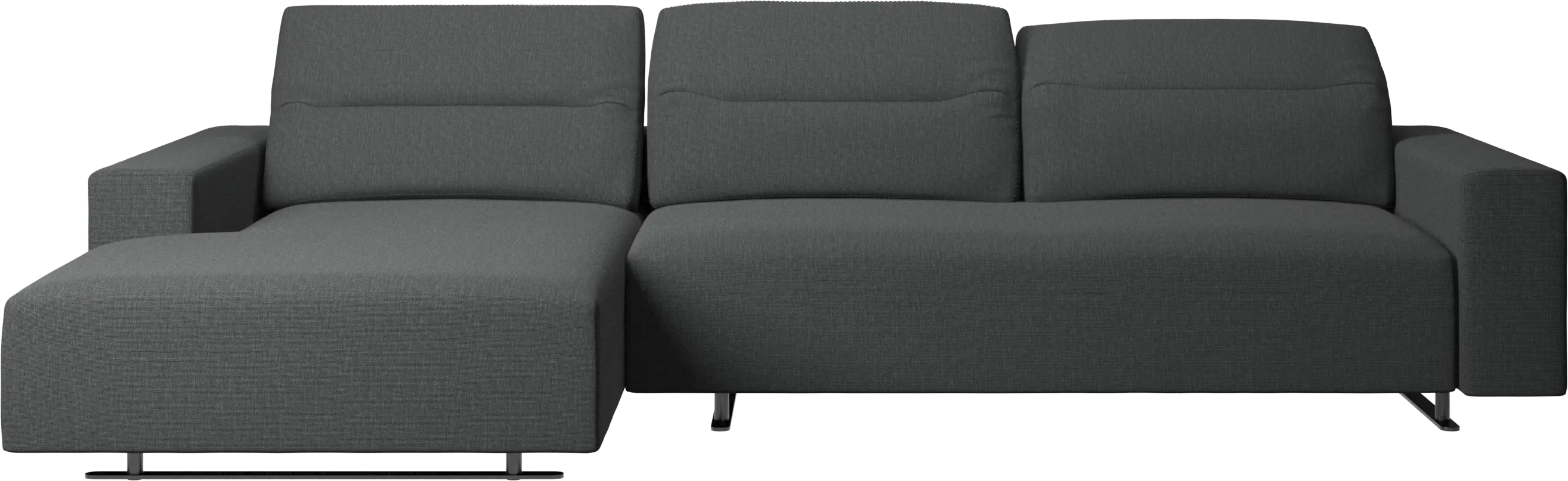 Hampton sofa with adjustable back and resting unit left side