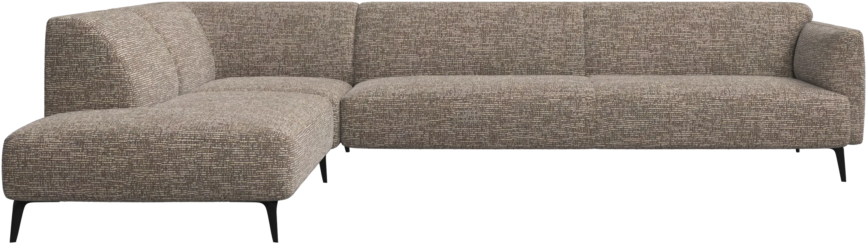 Modena corner sofa with lounging unit