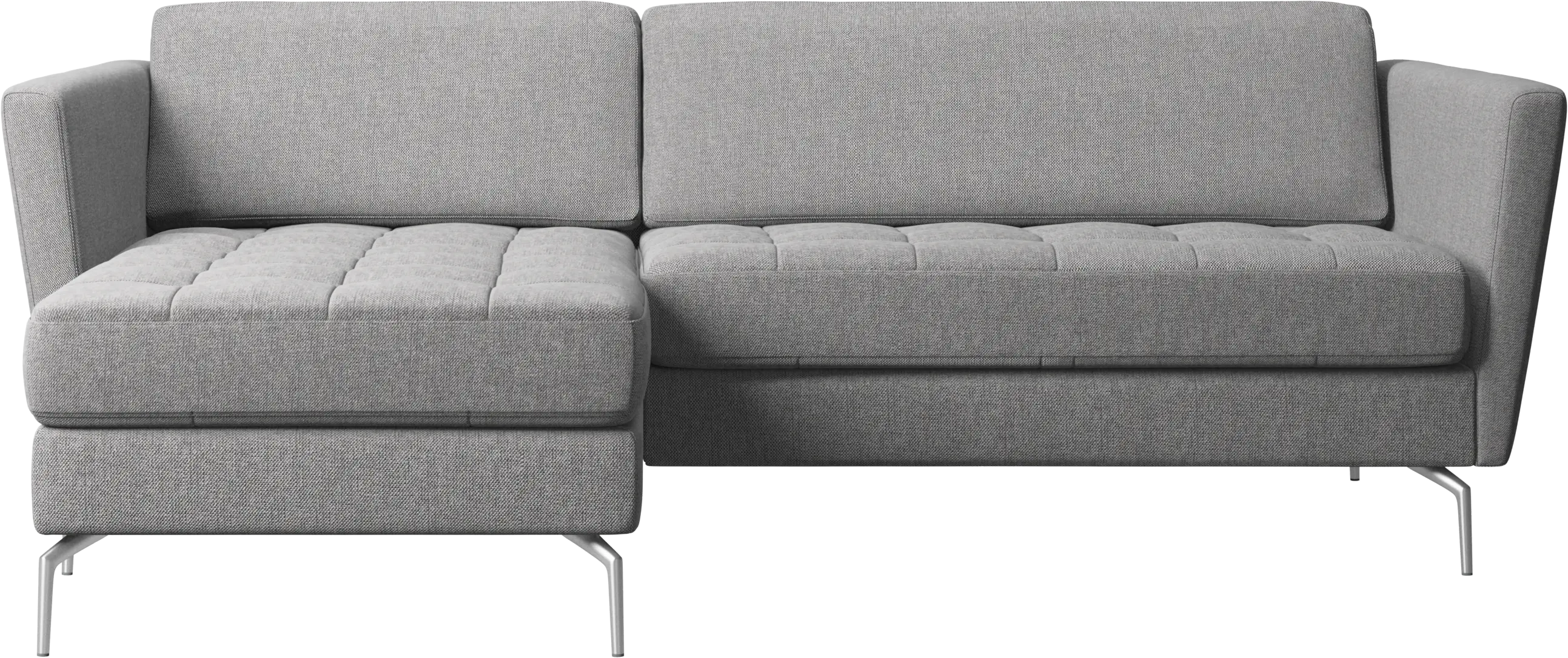 Osaka sofa with resting unit, tufted seat
