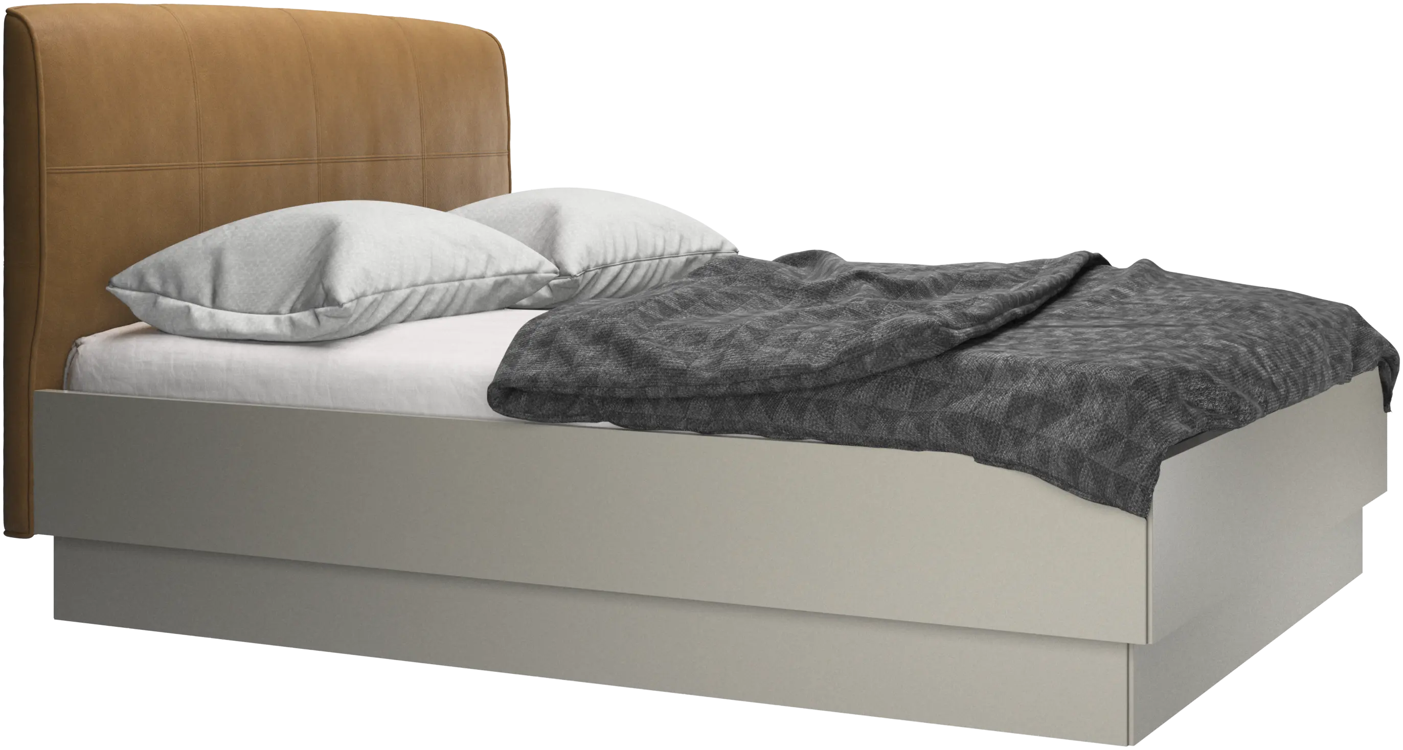 Houston, upholstered bed with storage