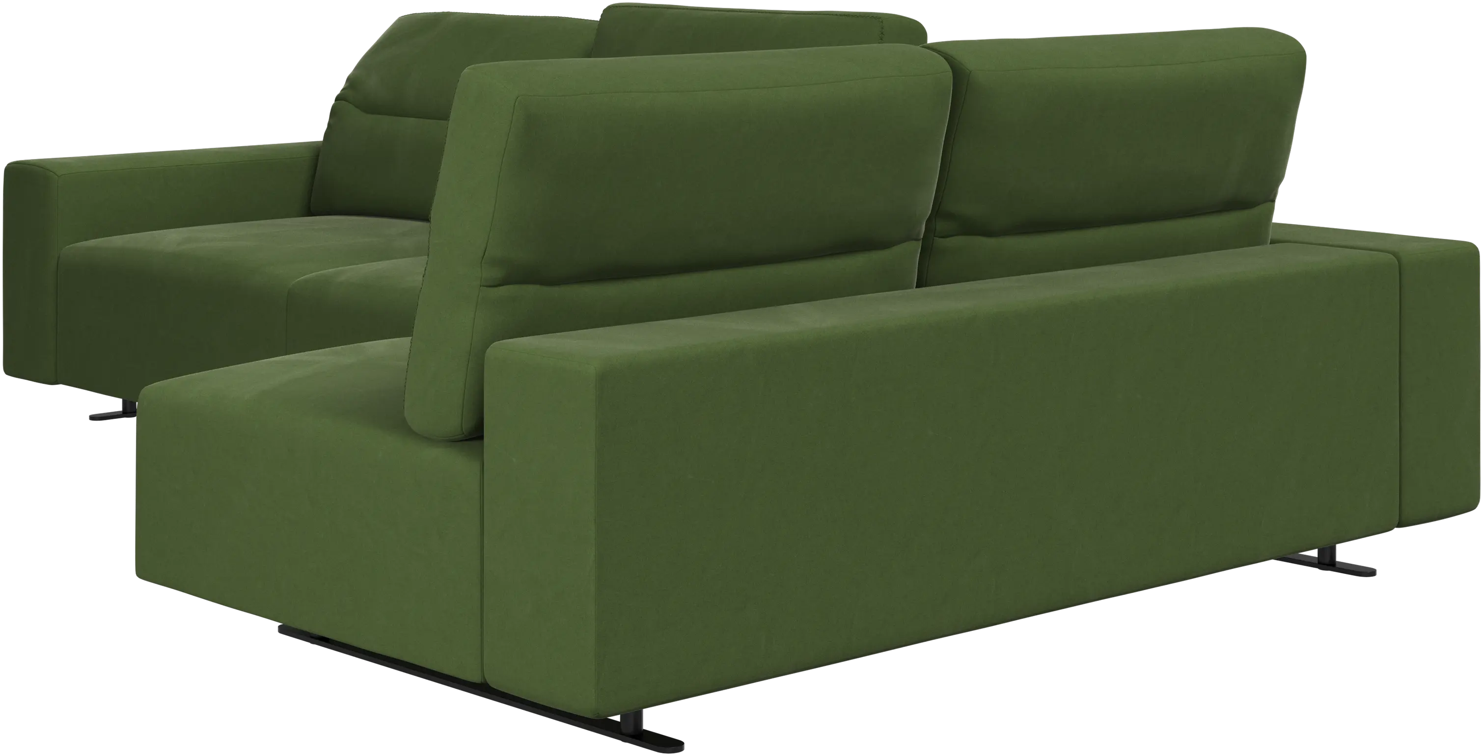 Hampton corner sofa with adjustable back and storage on left side