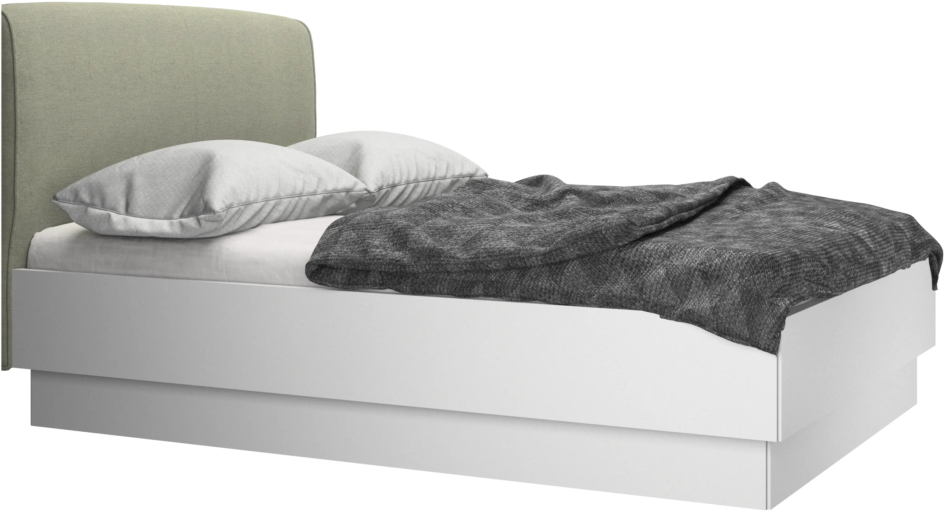 Houston, upholstered bed with storage