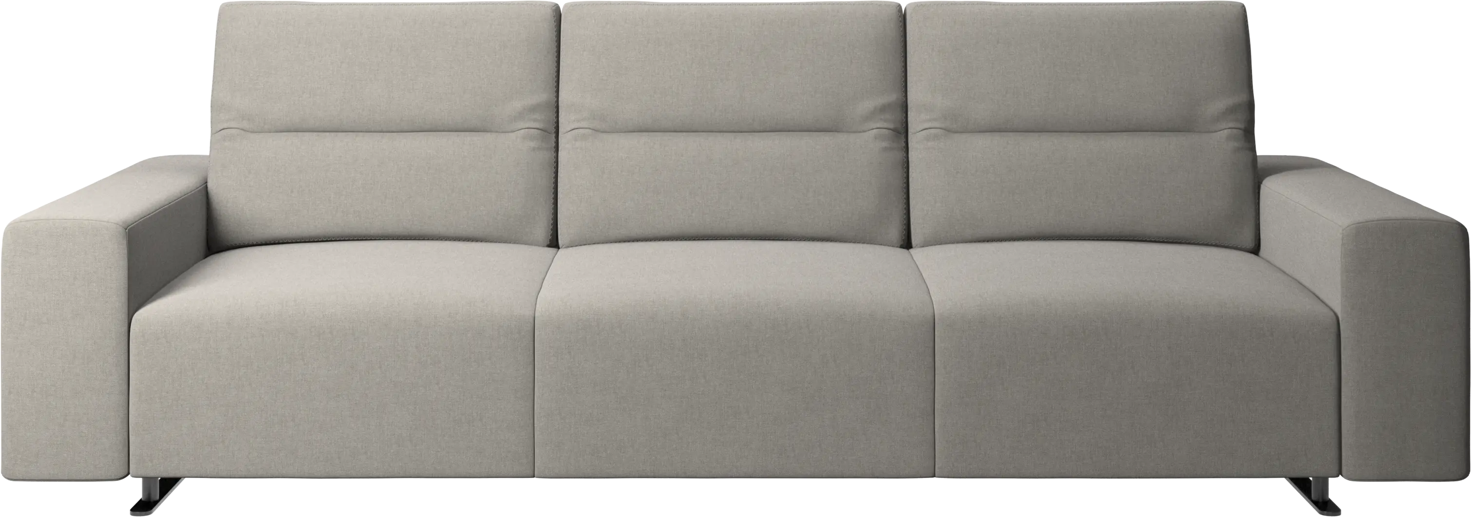 Hampton sofa with adjustable back and storage on the right side